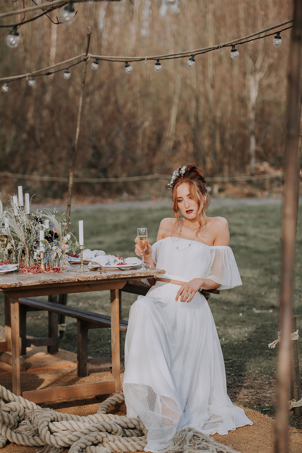 Natural wild undone bridal editorial 130