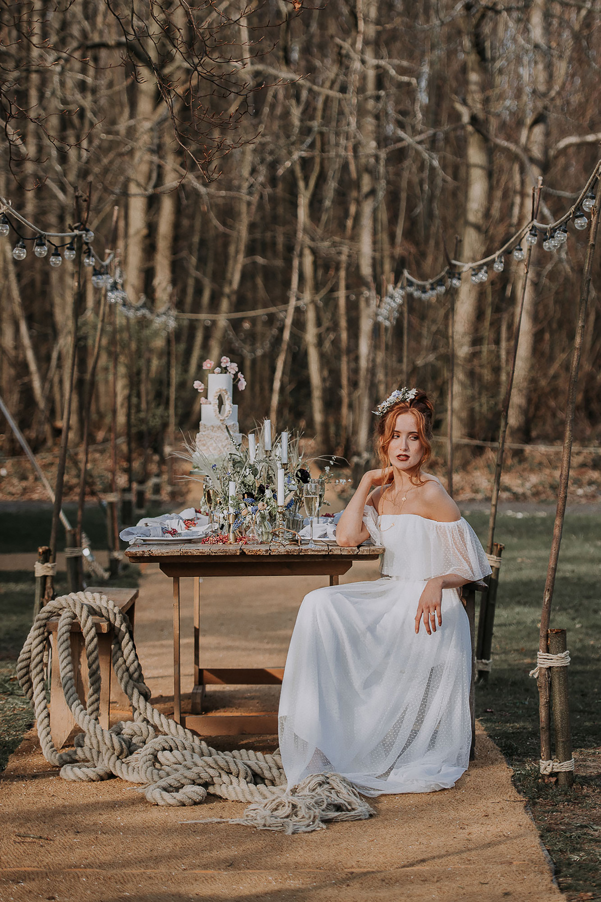 Natural wild undone bridal editorial 137