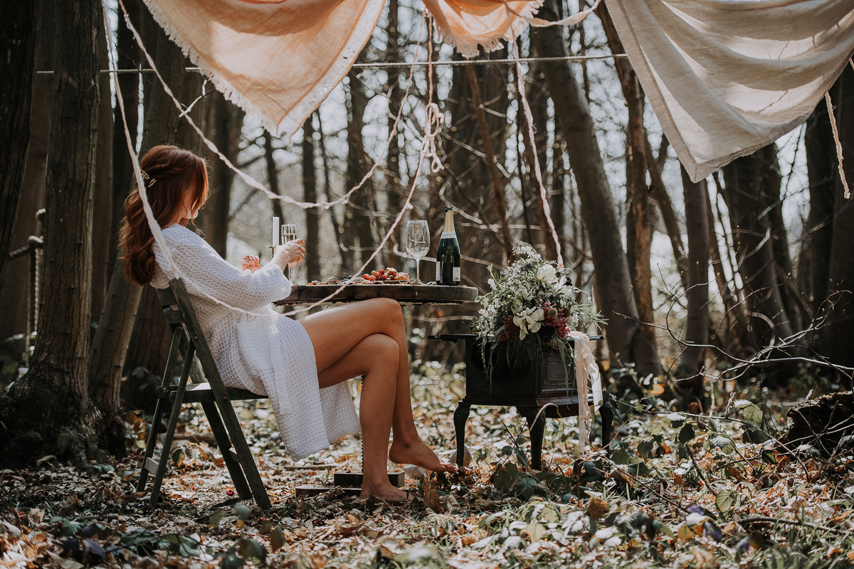 Natural wild undone bridal editorial 16