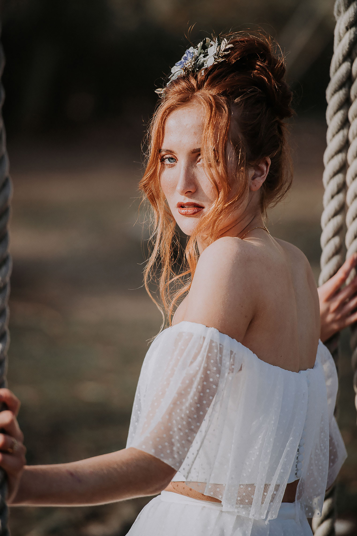 Natural wild undone bridal editorial 164
