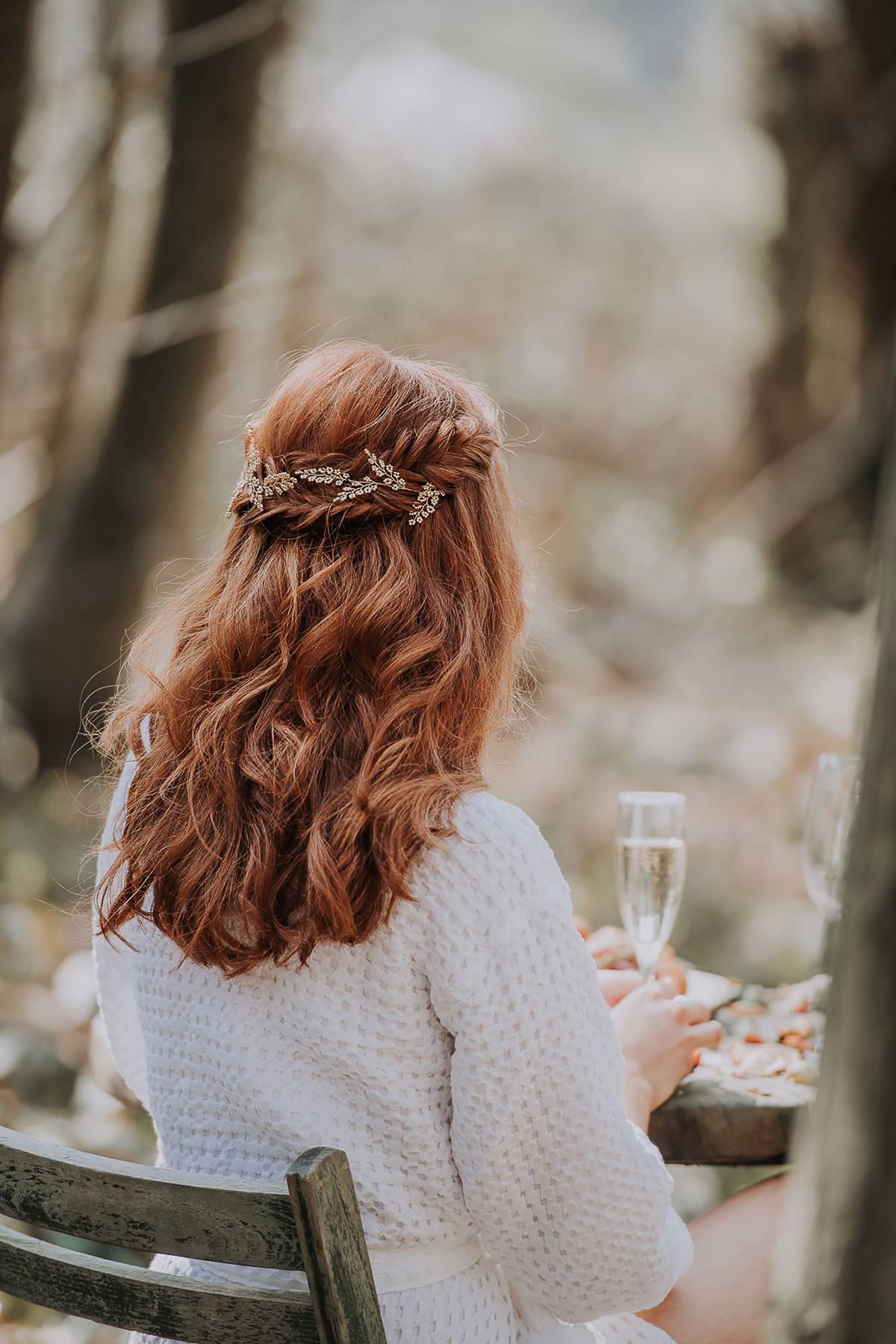 Natural wild undone bridal editorial 17