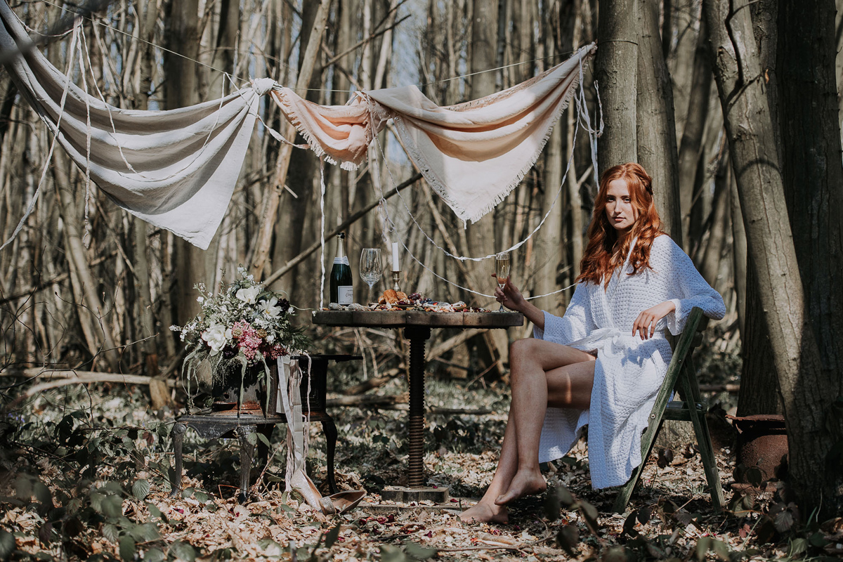 Natural wild undone bridal editorial 2