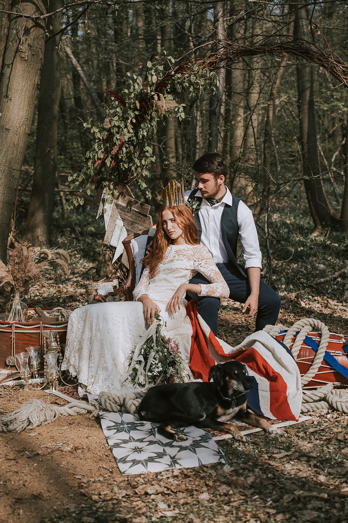 Natural wild undone bridal editorial 73