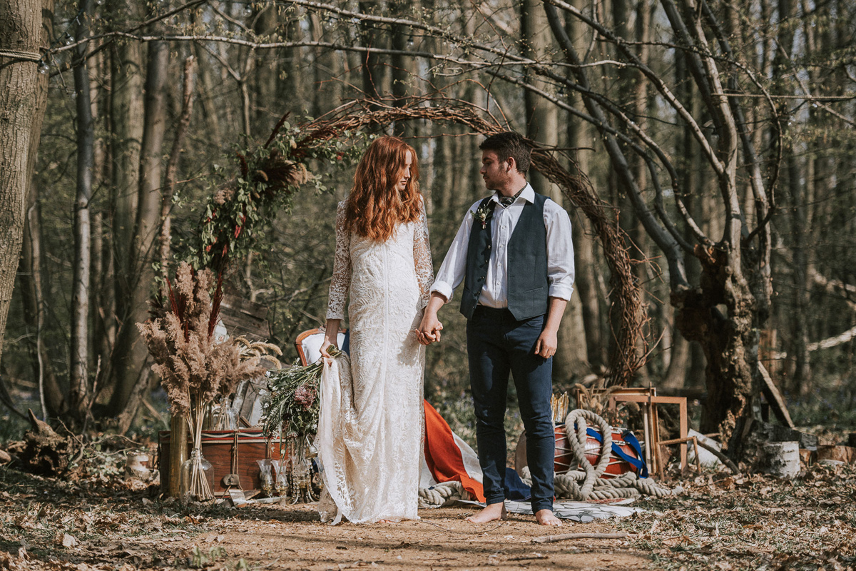 Natural wild undone bridal editorial 76