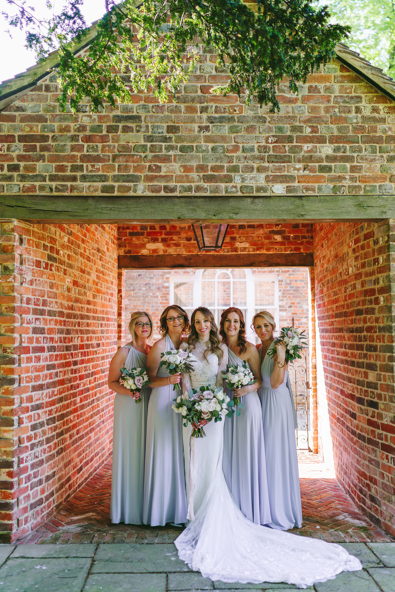 Pale blue bridesmaids dresses
