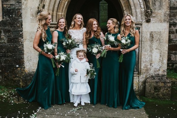 A Modern Rime Arodaky Dress for a Festive, Wintery, Black Tie Wedding on New Years Eve Wedding