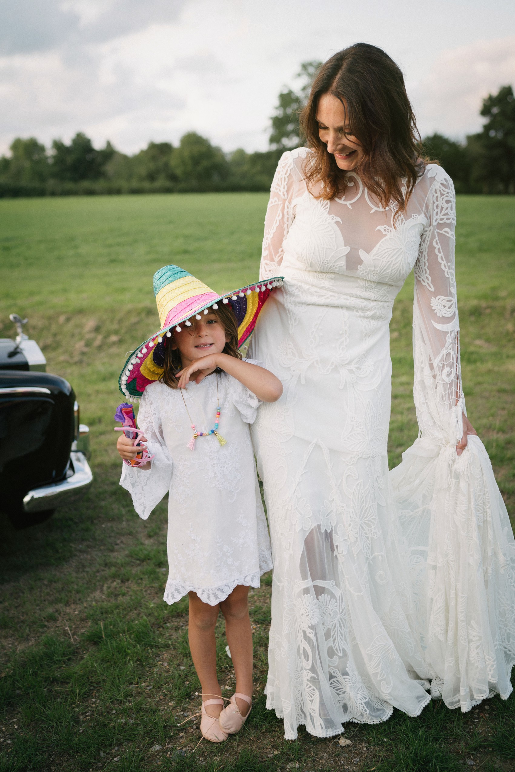 Rue de Seine tassel wedding dress Heaven Farm Uckfield Sussex  - A Fringed Rue de Seine Dress + Flower Crown for a Boho, Festival Inspired Tipi Wedding at Heaven Farm