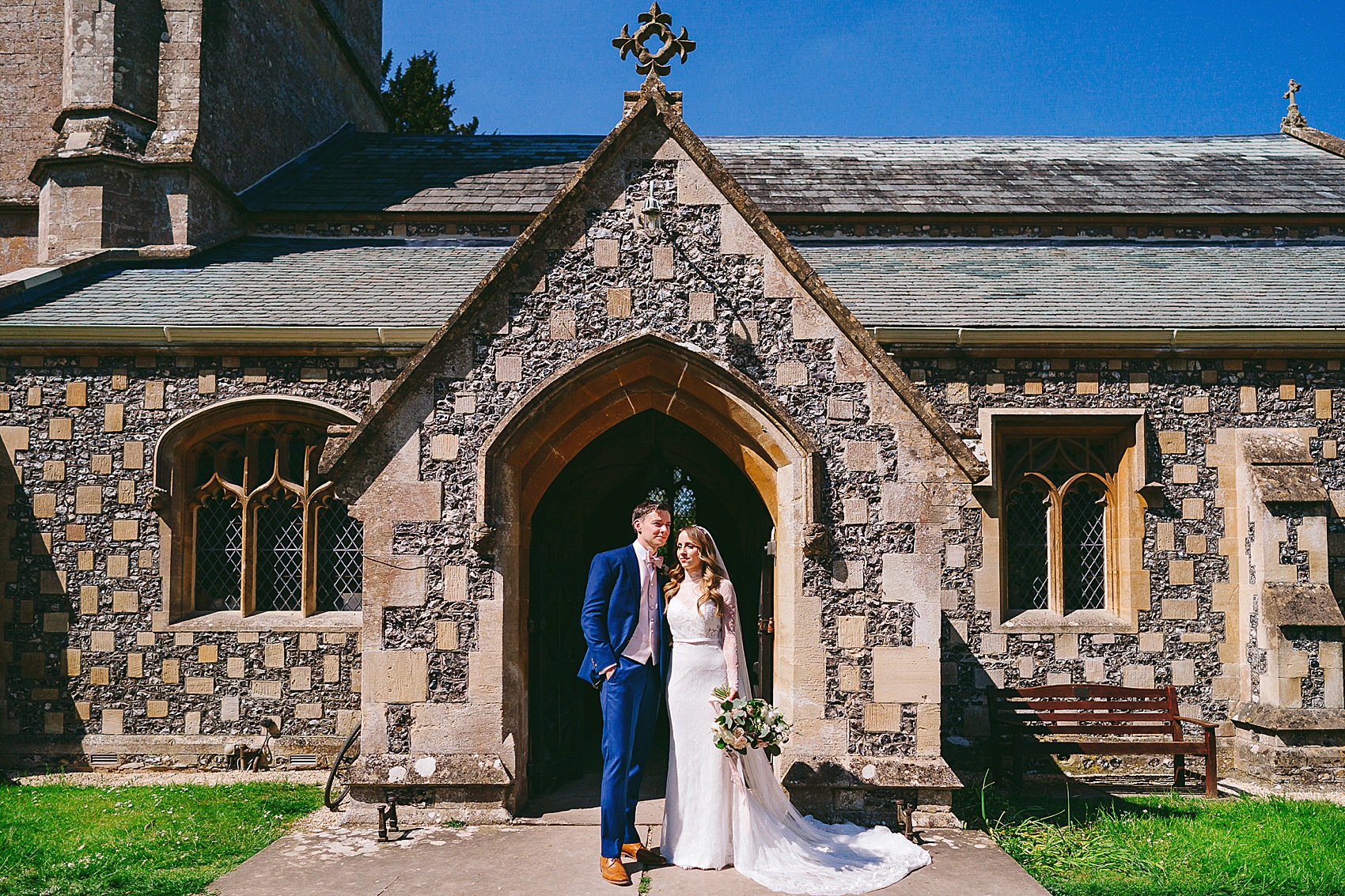 Sienna von Hildemar dress romantic country house wedding  - A Sienna Von Hildemar Dress + Celestial Headpiece for a Romantic Wiltshire Country House Wedding