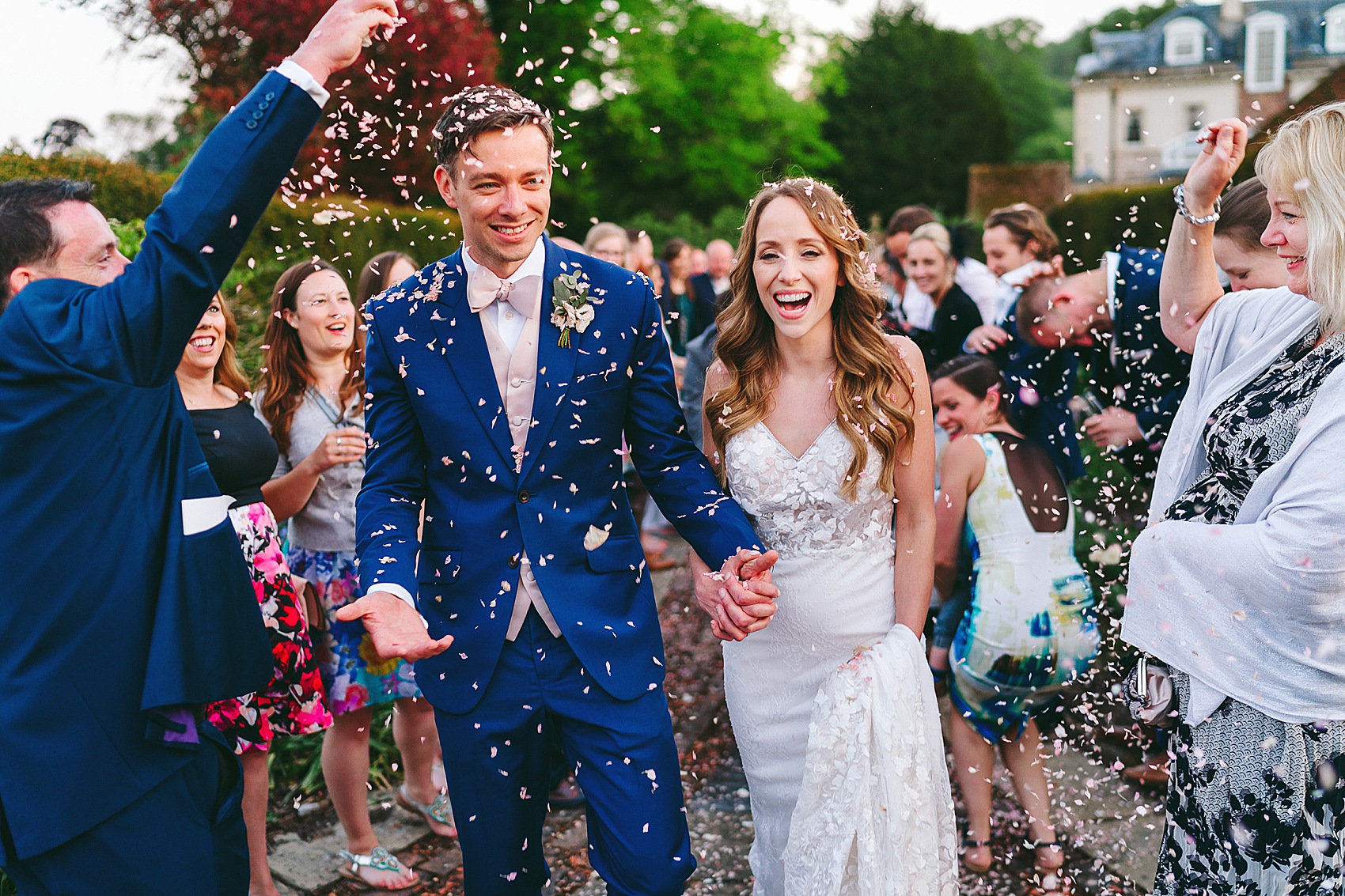 A Sienna Von Hildemar Dress + Celestial Headpiece for a Romantic Wiltshire  Country House Wedding