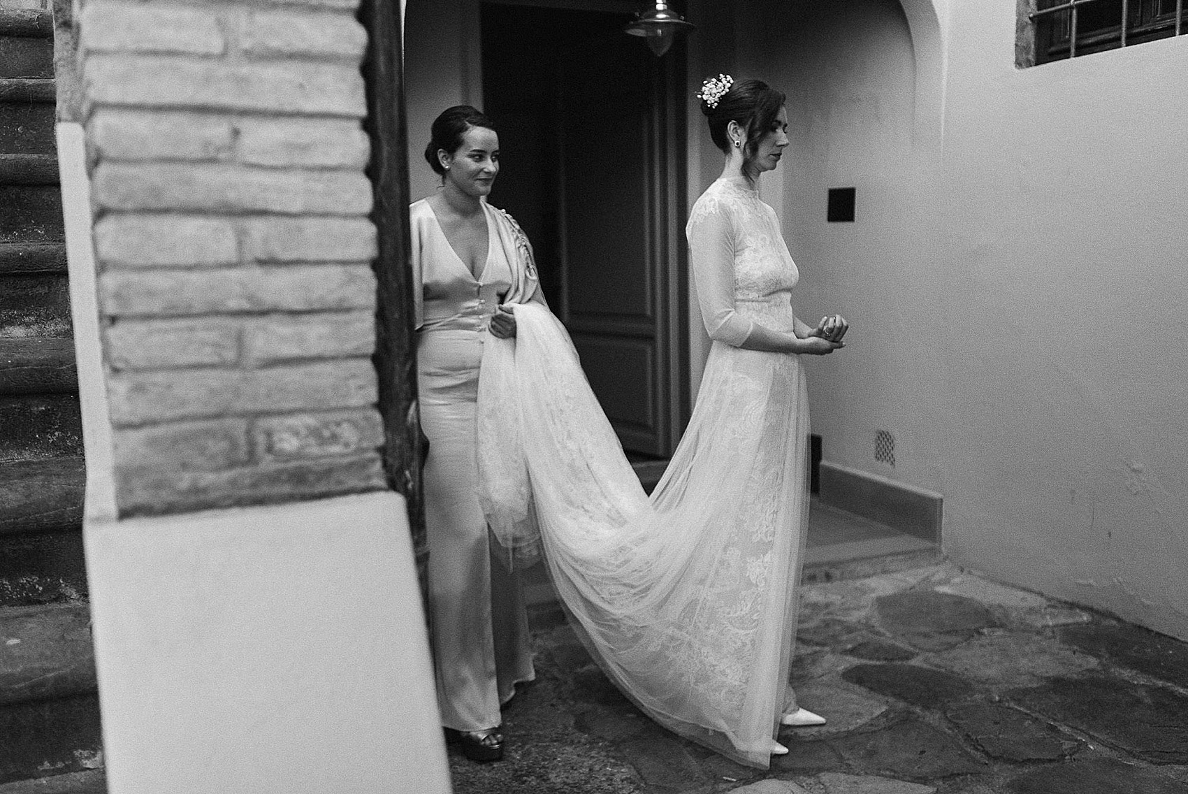Vera Wang tuxedo wedding in Tuscany 19