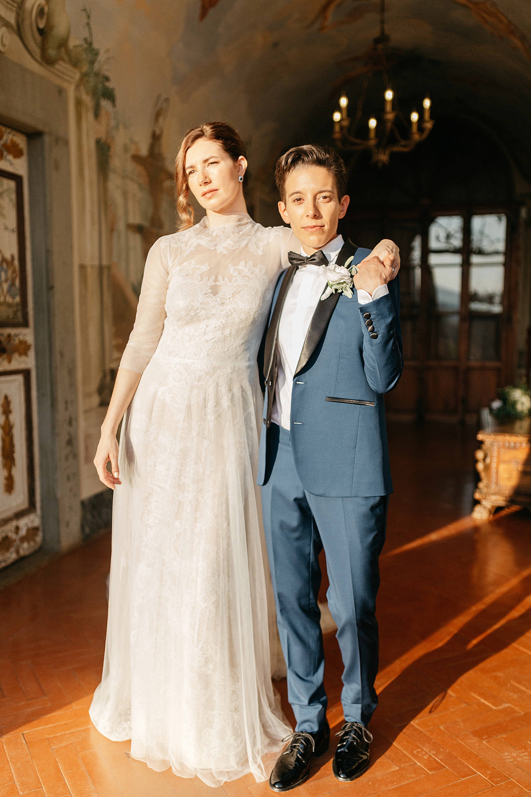 Vera Wang tuxedo wedding in Tuscany 23