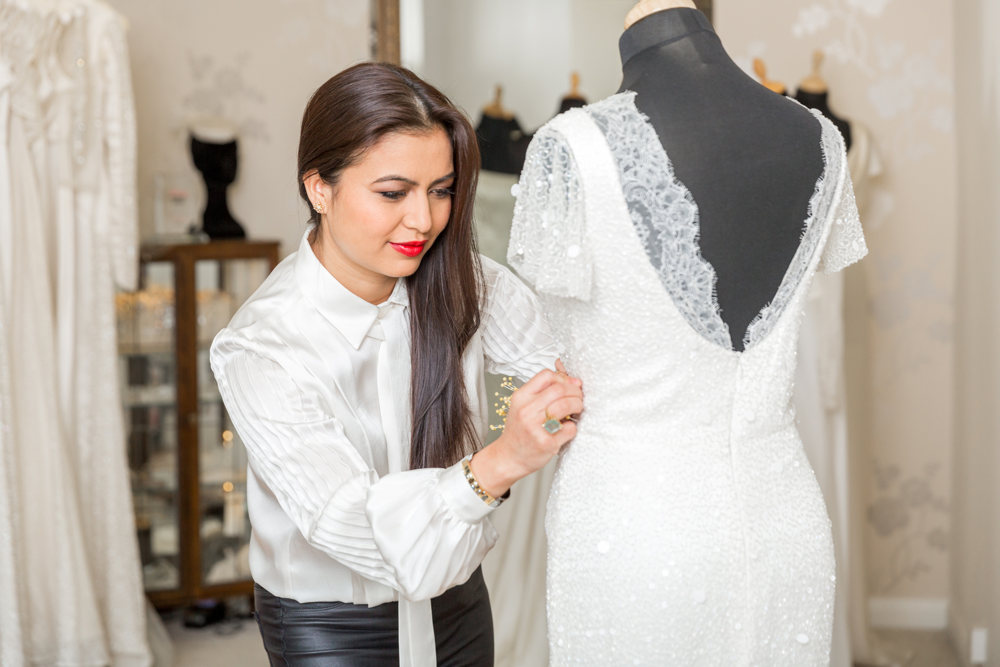sanyukta shrestha ethical wedding dress designer