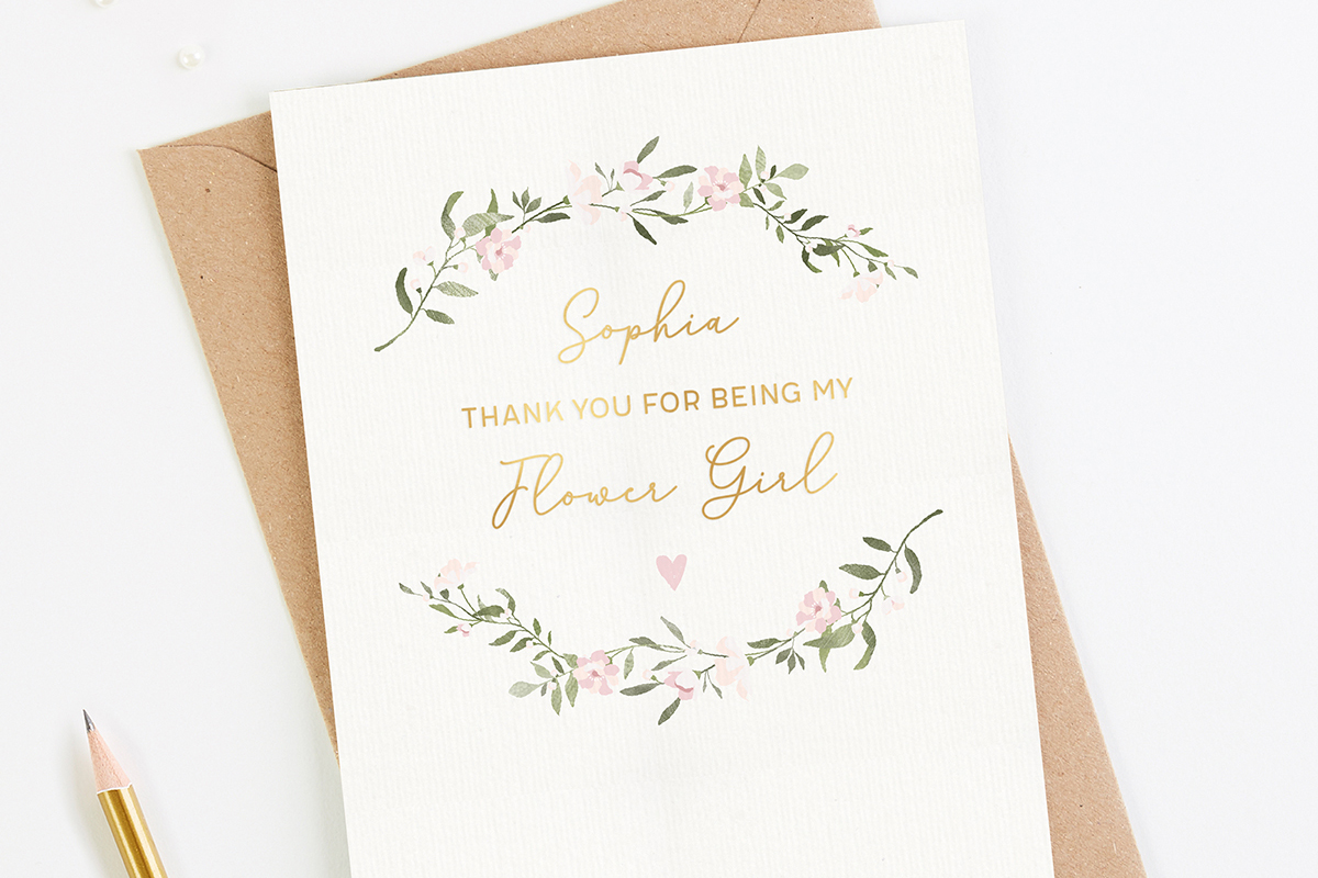 thank you for being my flowergirl - Flowergirls & Younger Bridesmaids: Little Book Wedding Directory