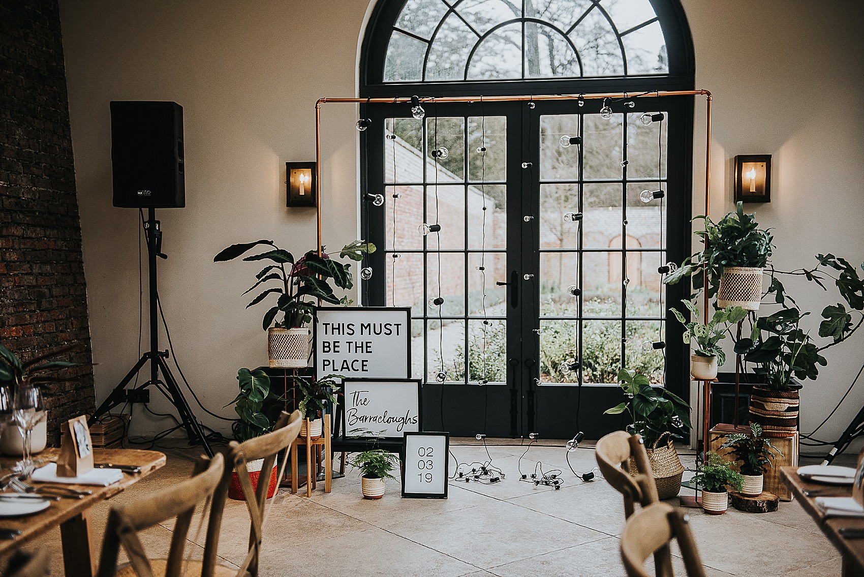 37 Charlie Brear bride walled garden wedding