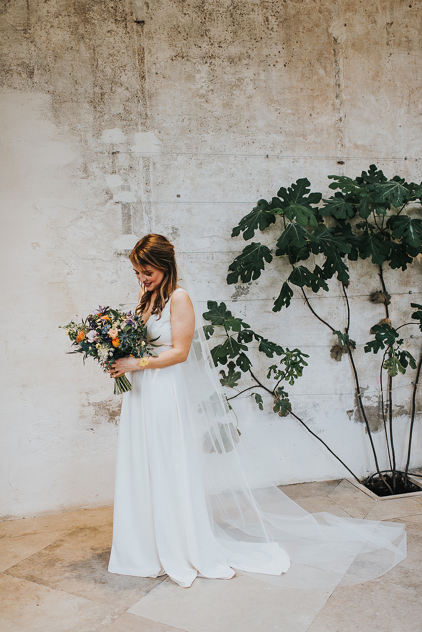 50 Charlie Brear bride walled garden wedding