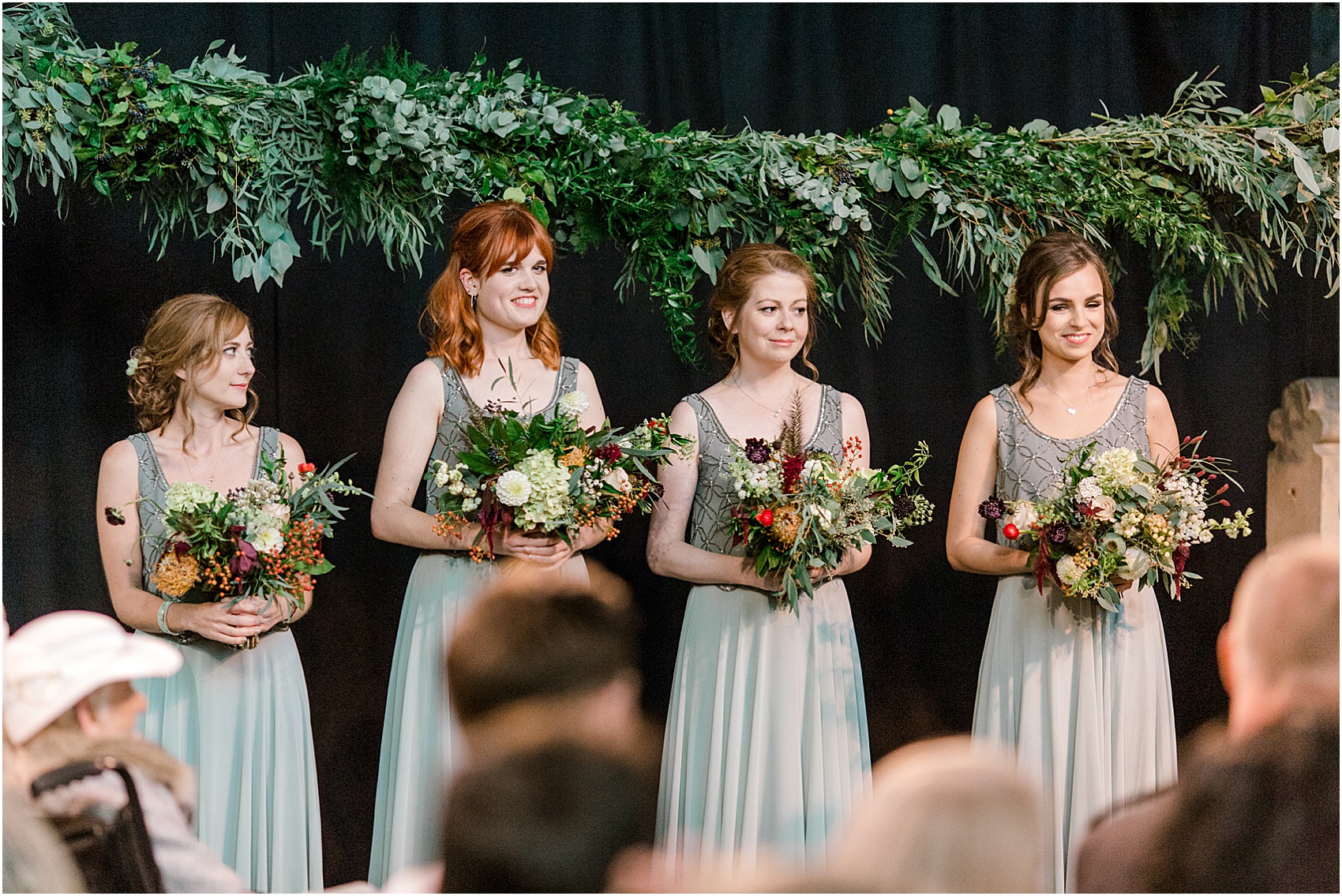 Ailsa Munro dress waxflower crown Glasgow wedding 21