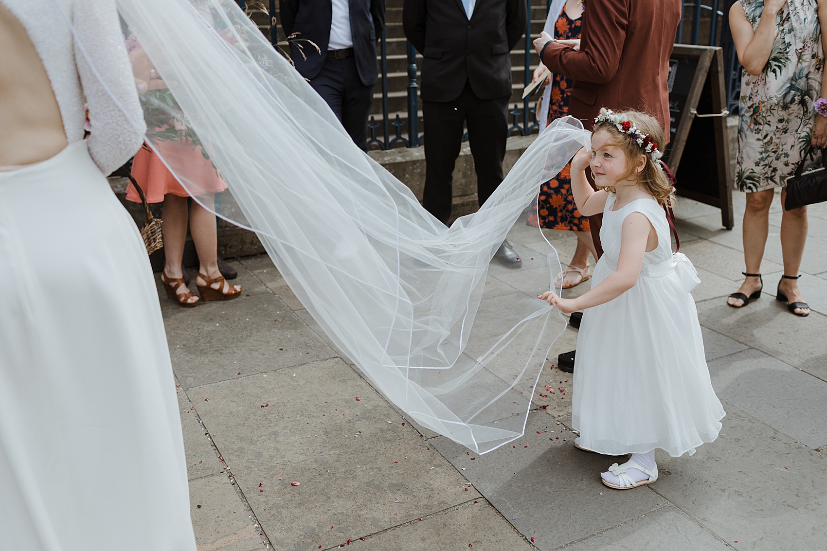 Andrea Hawkes bride Glasgow city wedding  - A Modern, Sequin + Backless Andrea Hawkes Dress for a Stylish Glasgow City Wedding full of Flowers and Joy