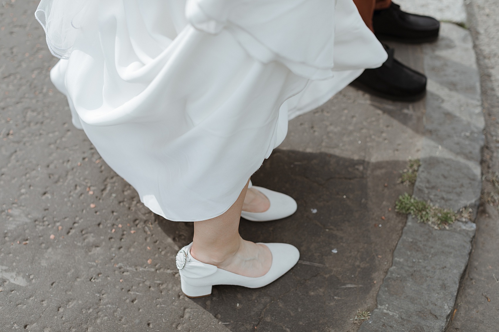 Andrea Hawkes bride Glasgow city wedding  - A Modern, Sequin + Backless Andrea Hawkes Dress for a Stylish Glasgow City Wedding full of Flowers and Joy