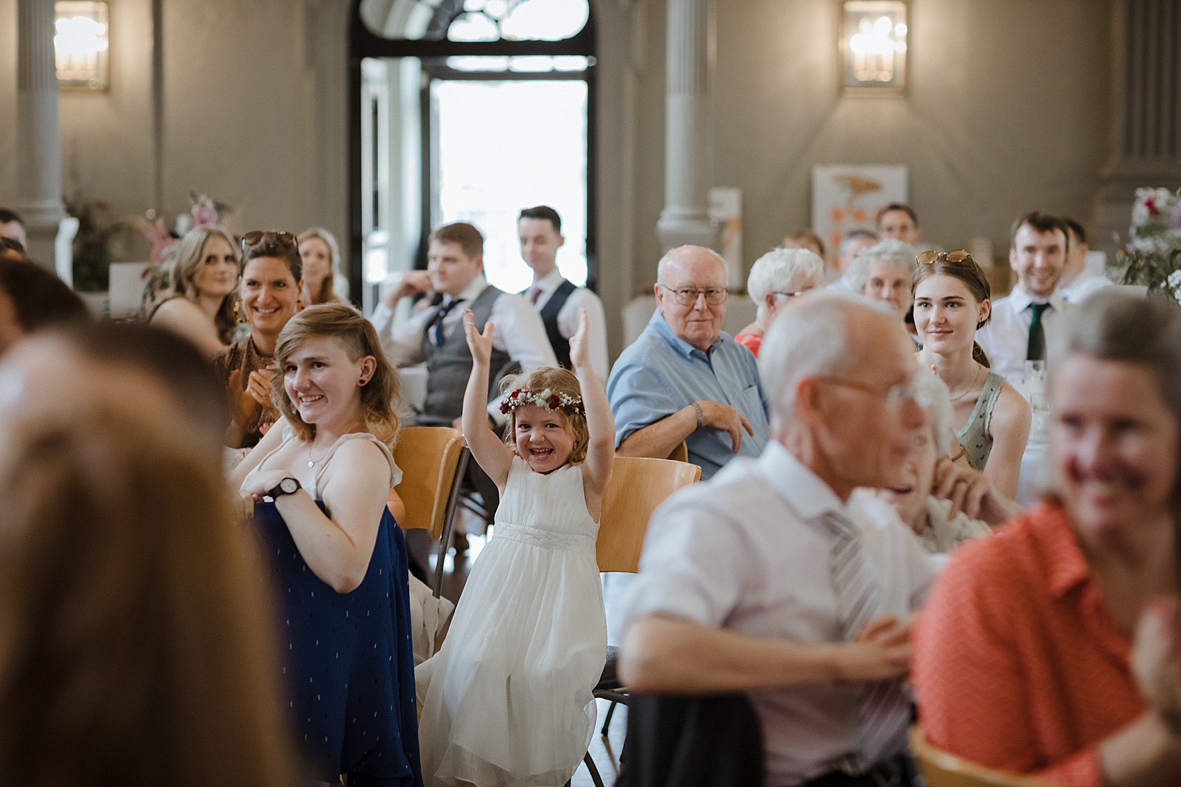 Andrea Hawkes bride Glasgow city wedding  - A Modern, Sequin + Backless Andrea Hawkes Dress for a Stylish Glasgow City Wedding full of Flowers and Joy