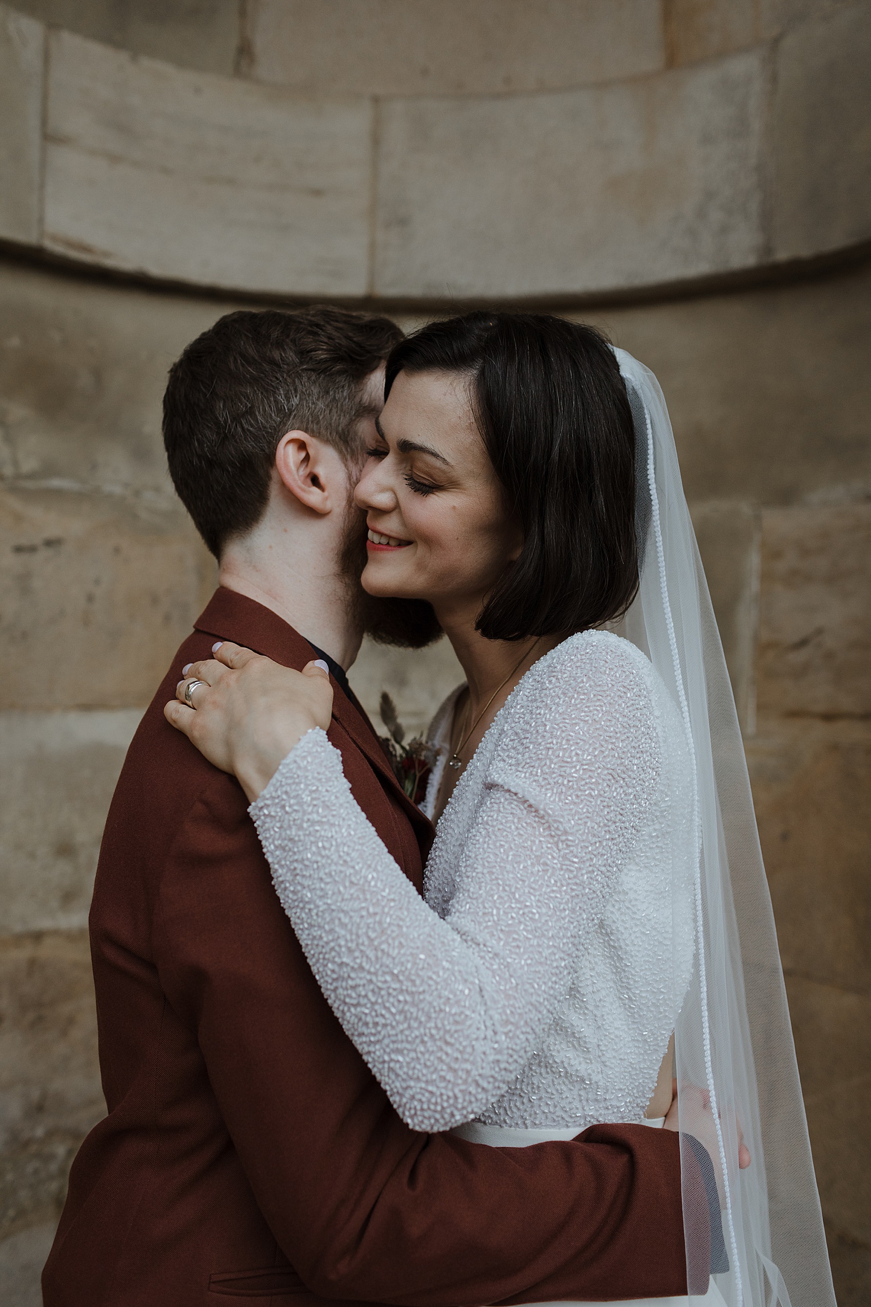 Andrea Hawkes bride Glasgow city wedding  - A Modern, Sequin + Backless Andrea Hawkes Dress for a Stylish Glasgow City Wedding full of Flowers and Joy