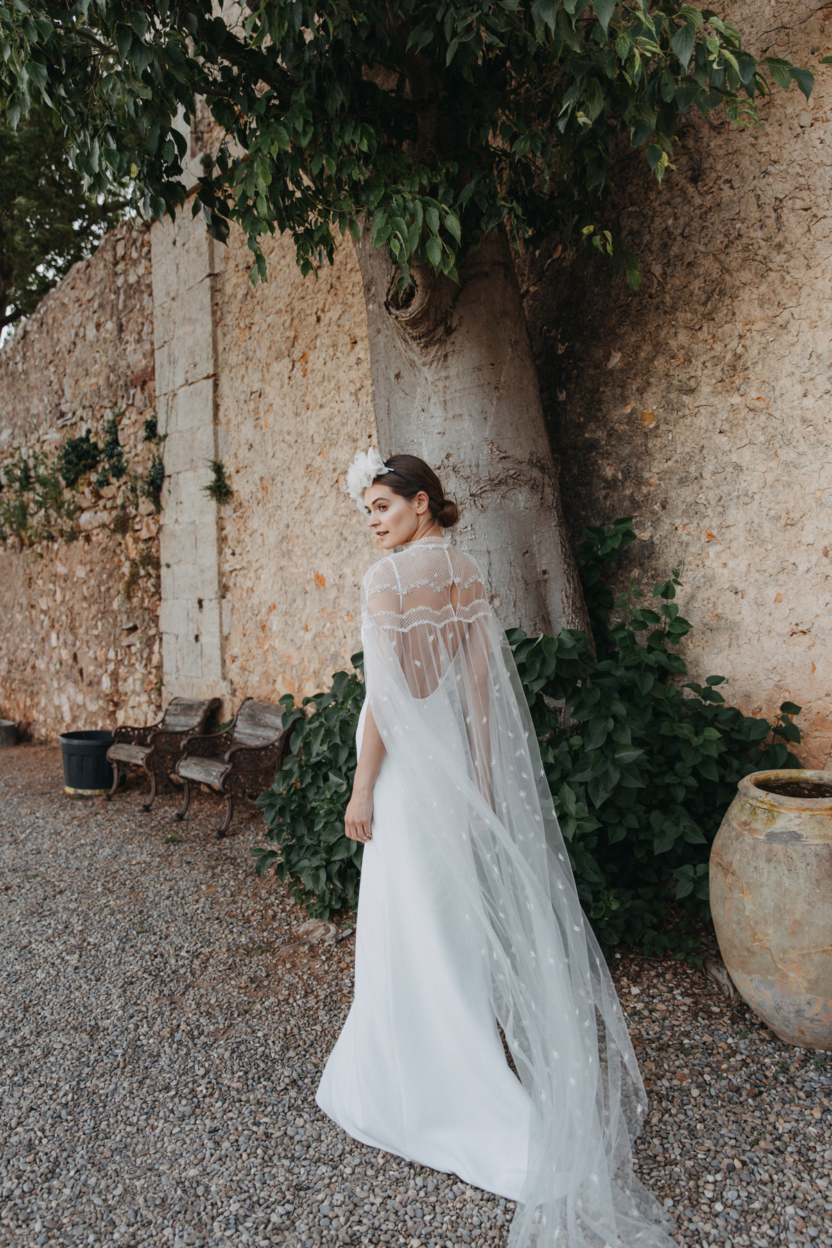 Divine Atelier Claire bolero Sara dress b - Divine Atelier: Modern, Contemporary, Bohemian Bridal Fashion Divine Atelier Claire bolero Sara dress b