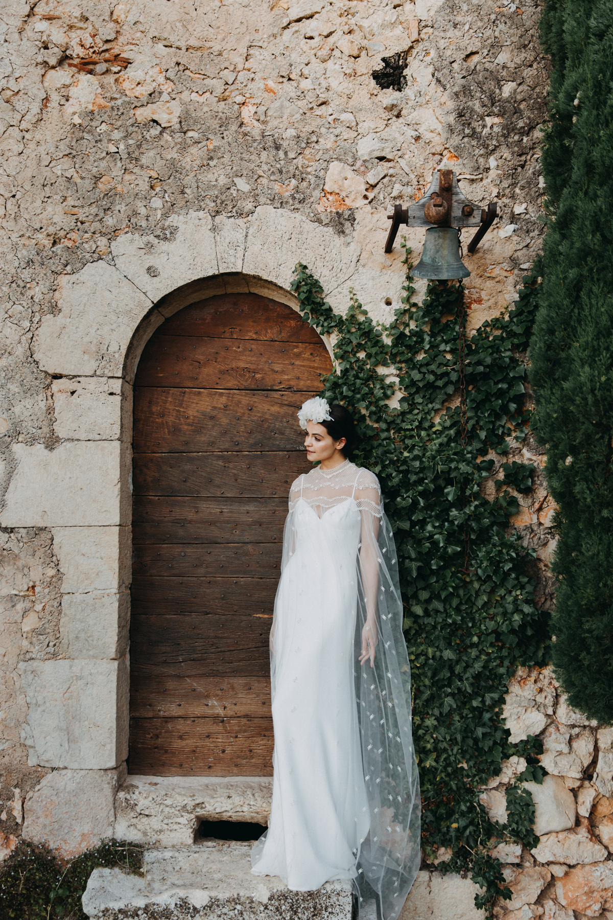 Divine Atelier Claire bolero Sara dress f - Divine Atelier: Modern, Contemporary, Bohemian Bridal Fashion Divine Atelier Claire bolero Sara dress f