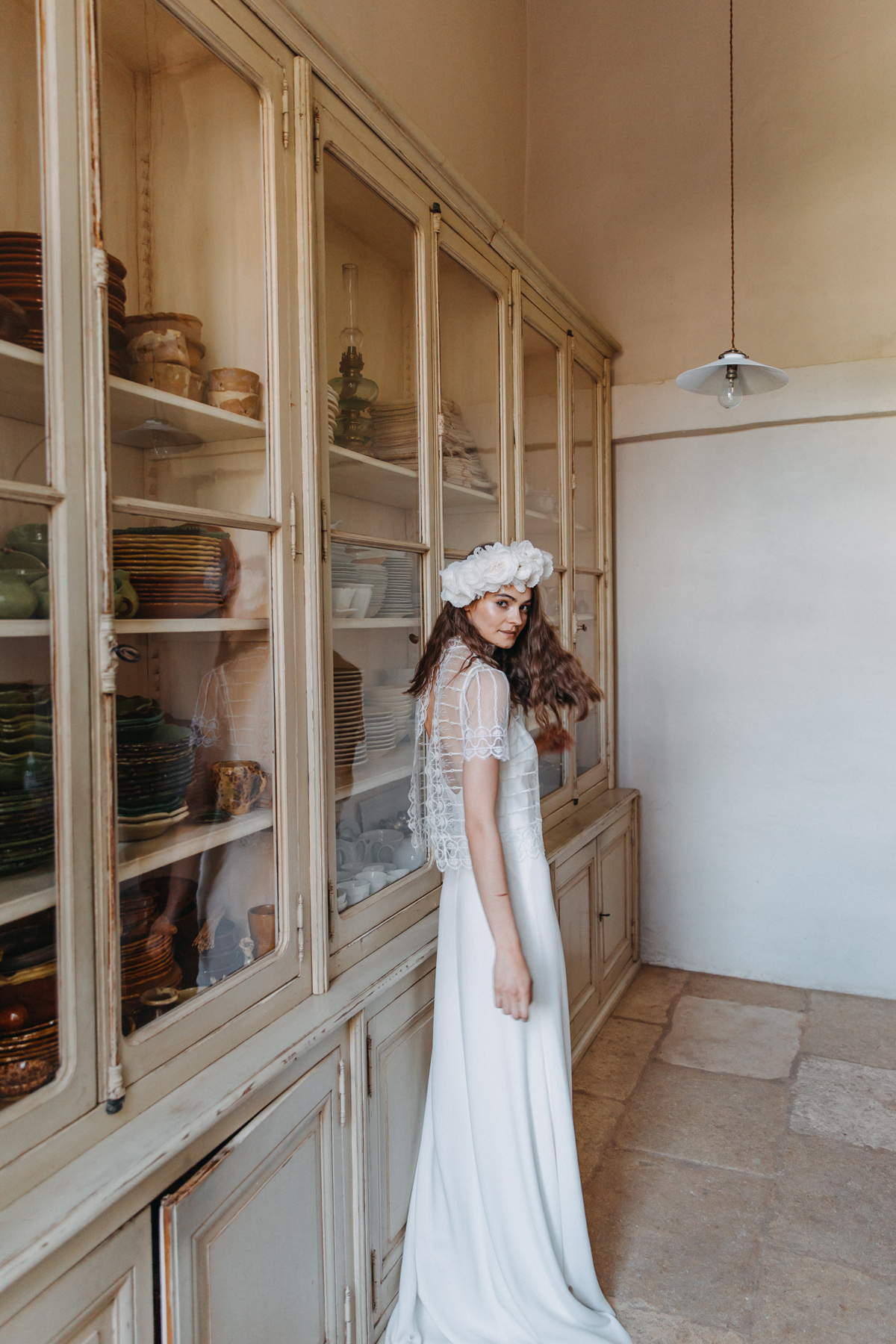 Divine Atelier Pina dress Sonia bolero b - Divine Atelier: Modern, Contemporary, Bohemian Bridal Fashion Divine Atelier Pina dress Sonia bolero b