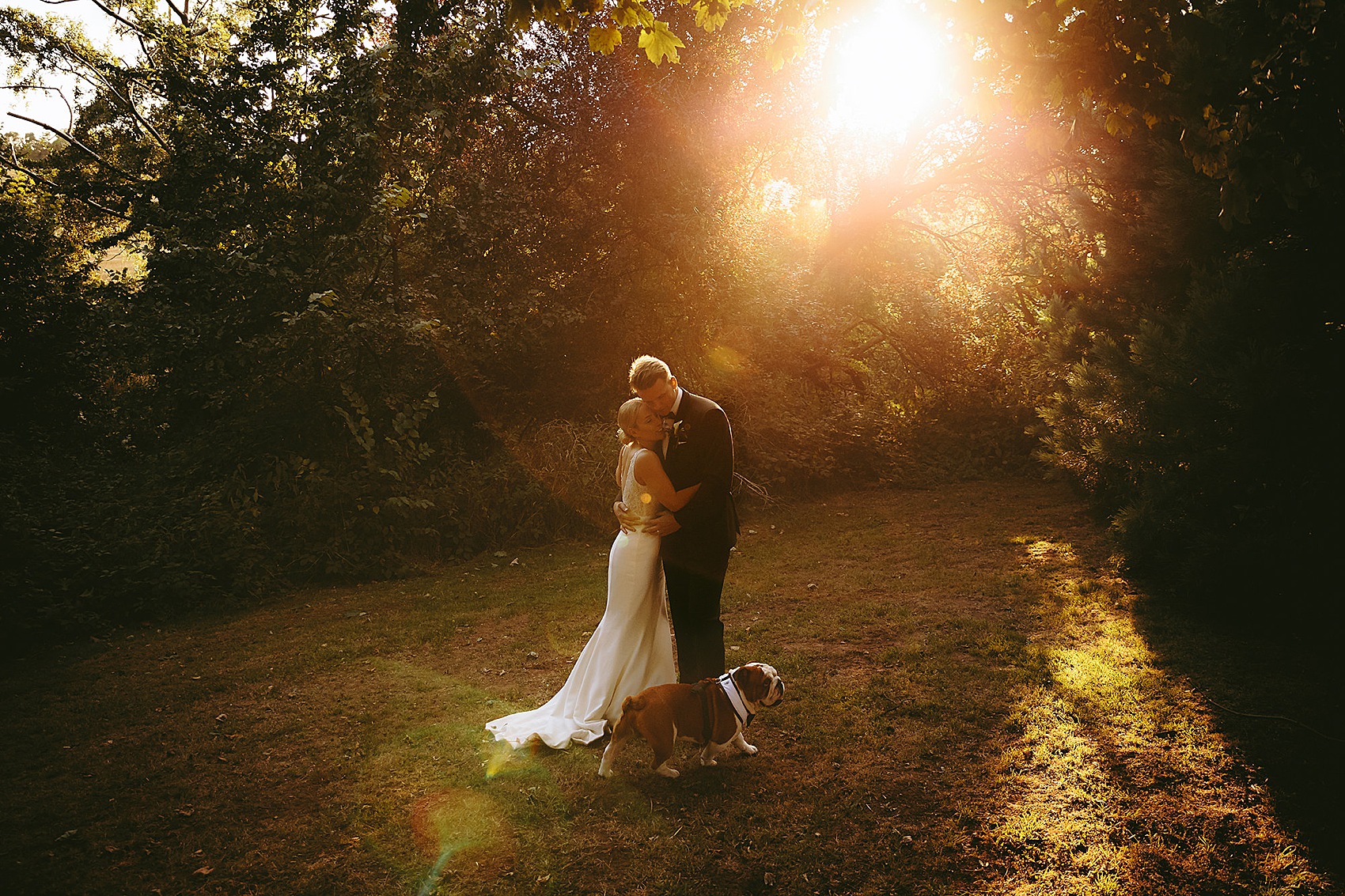 Elegant Caroline Castigliano bride  - A Caroline Castigliano Dress with a Lace Overskirt for a Contemporary Classic Black + Gold Barn Wedding