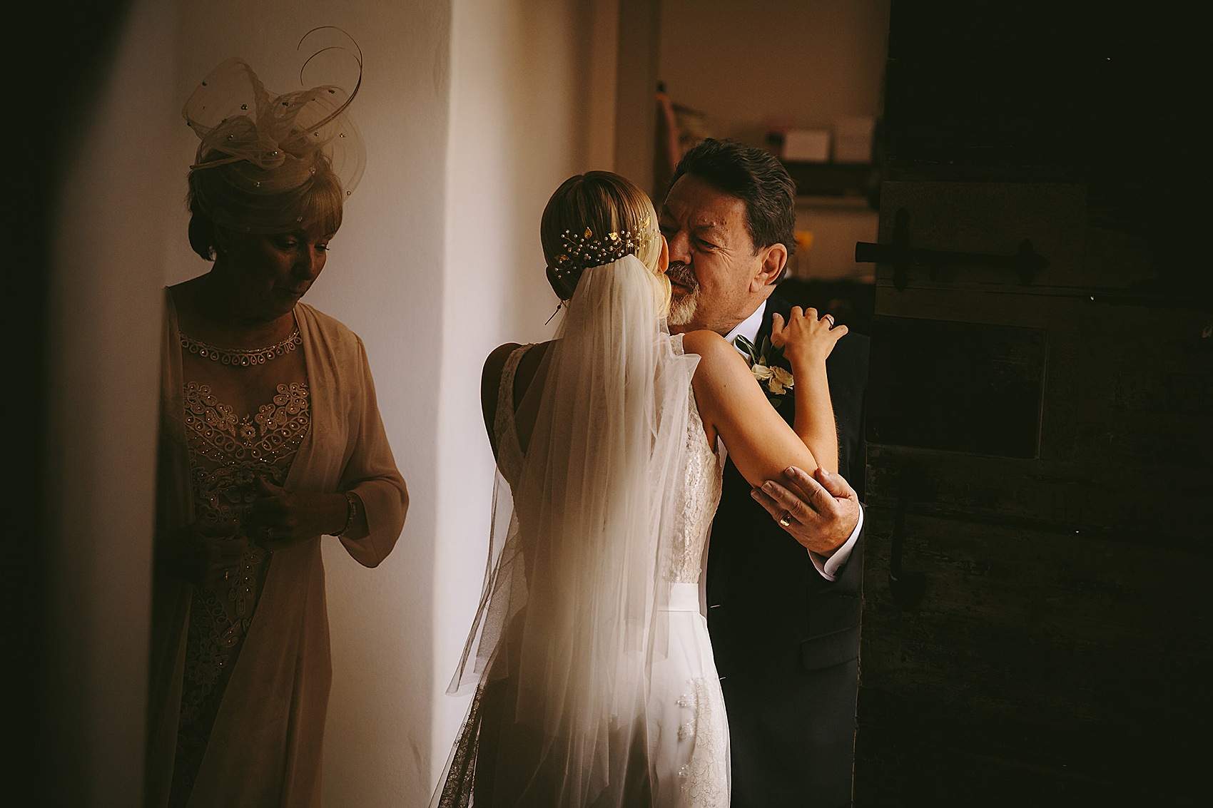 Elegant Caroline Castigliano bride  - A Caroline Castigliano Dress with a Lace Overskirt for a Contemporary Classic Black + Gold Barn Wedding