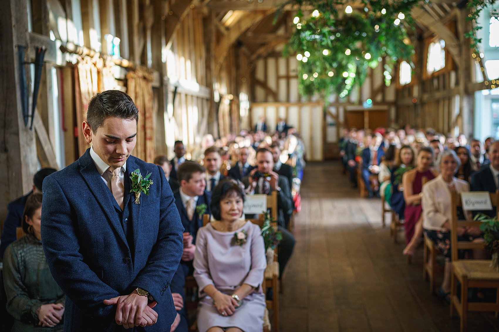 Hayley Paige dress winter barn wedding  - A Hayley Paige Dress for a   Winter Barn Wedding