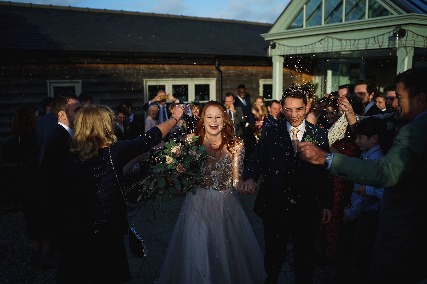 Hayley Paige dress winter barn wedding  - A Hayley Paige Dress for a   Winter Barn Wedding