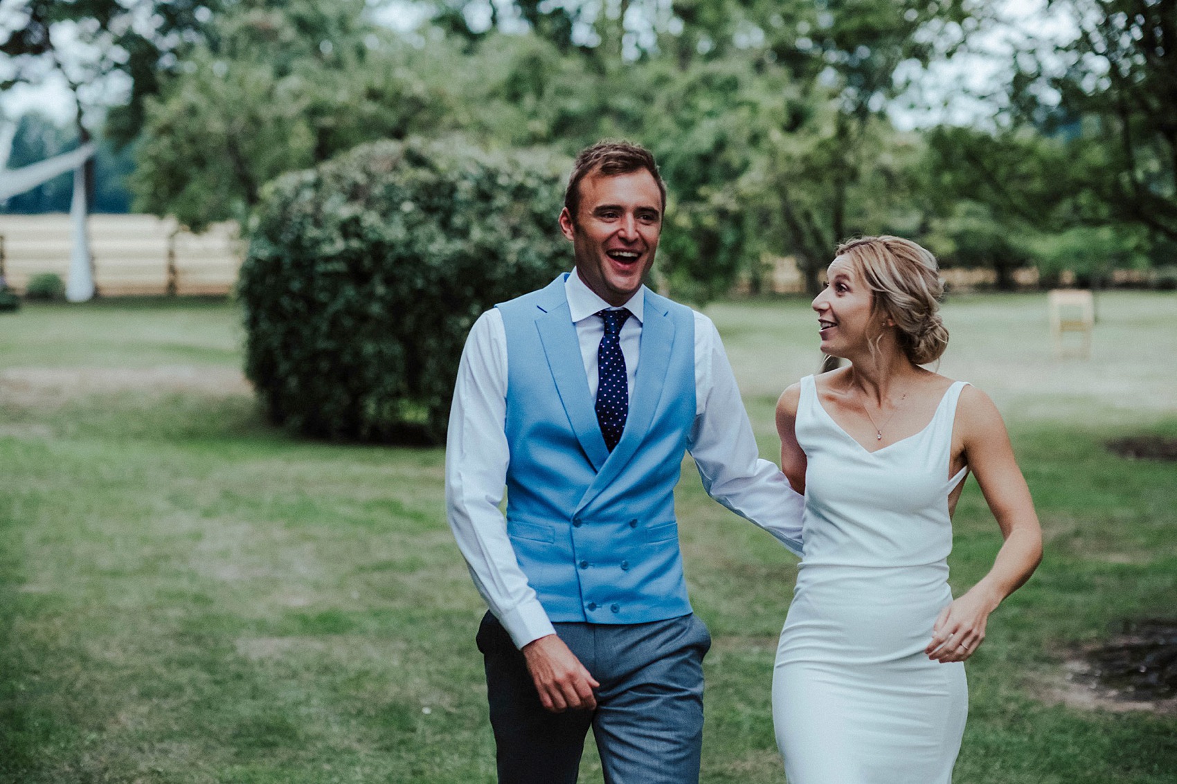 Modern backless wedding dress  - A Modern Backless Dress for a Homegrown + English Country Garden Wedding at the Family Home