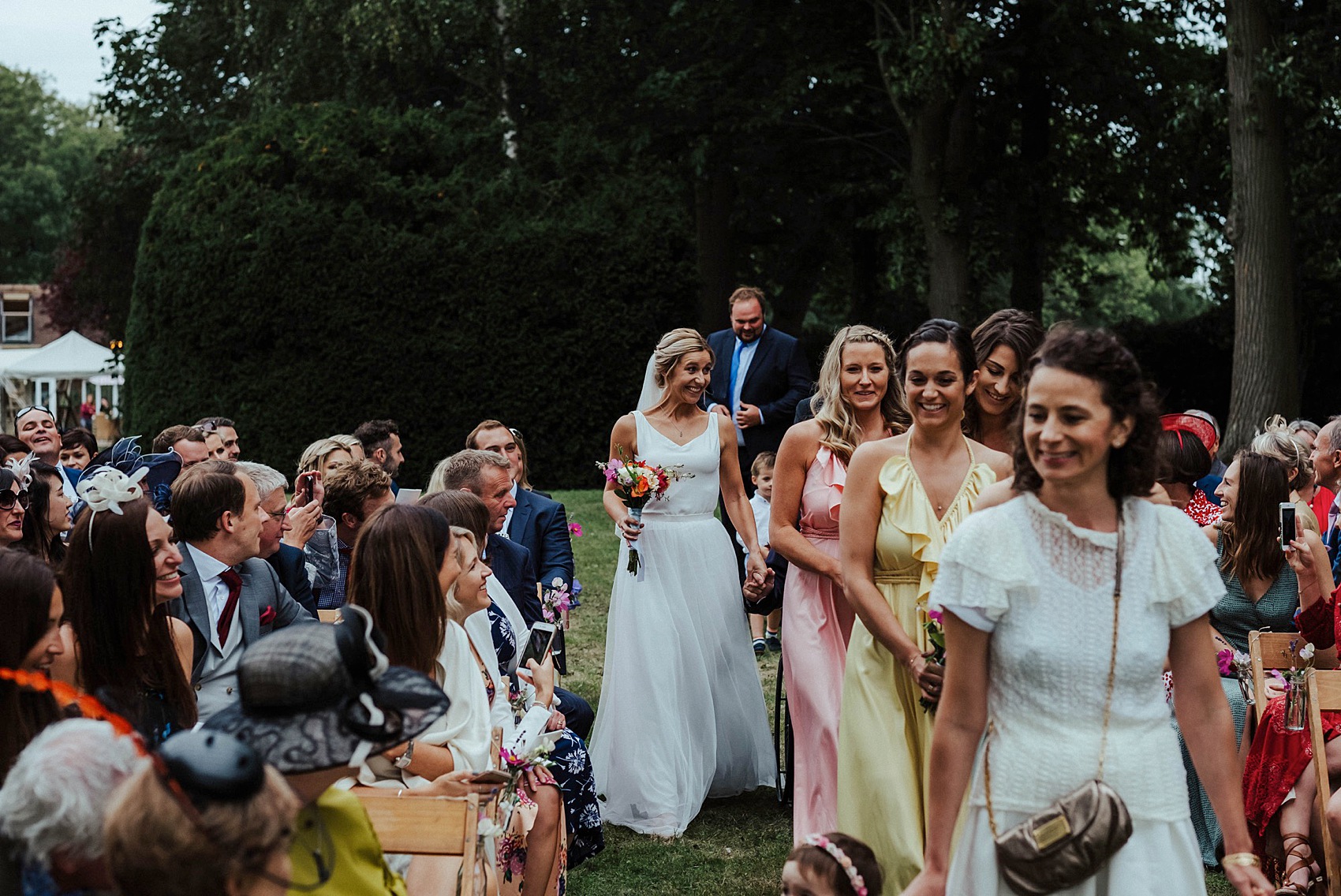 Modern backless wedding dress  - A Modern Backless Dress for a Homegrown + English Country Garden Wedding at the Family Home