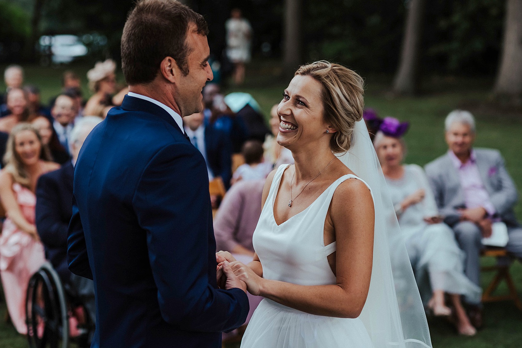 Modern backless wedding dress  - A Modern Backless Dress for a Homegrown + English Country Garden Wedding at the Family Home