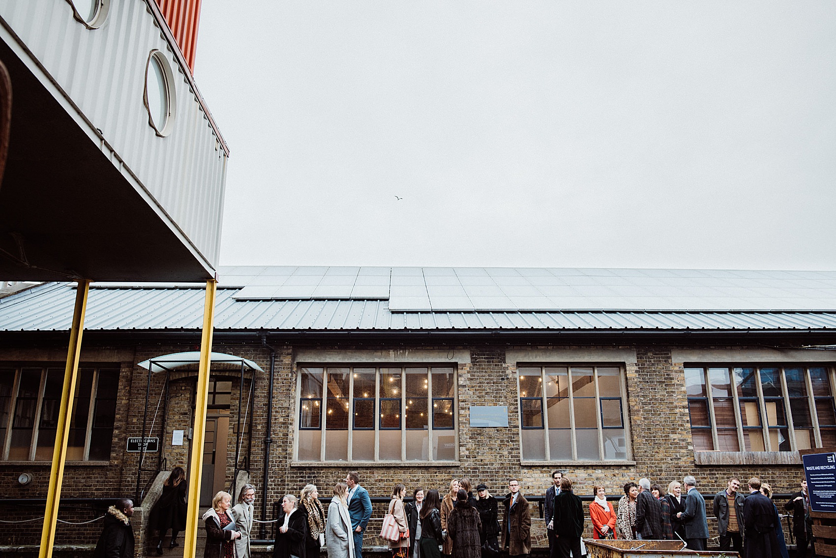 New York s loft party inspired wedding  - A 1970s Disco + New York Loft Party Inspired Winter Wedding at London Docklands