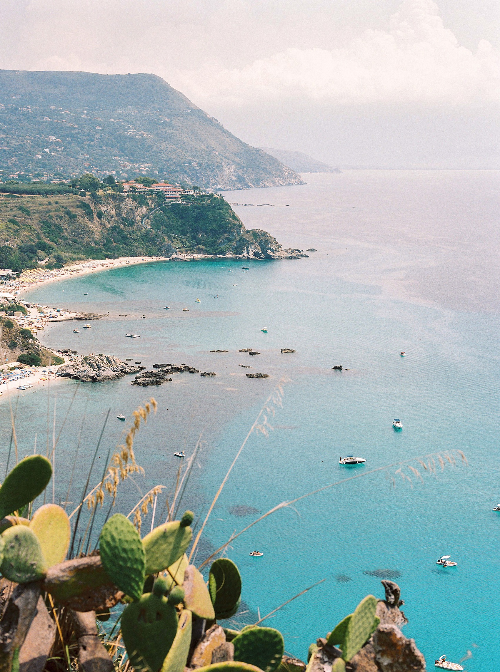 Pregnant bride Il Faro Wedding Italy  - A Spectacular Cliff-Top + Sea View Wedding at Il Faro in Italy, with a Pregnant Bride in a Grecian Inspired Dress