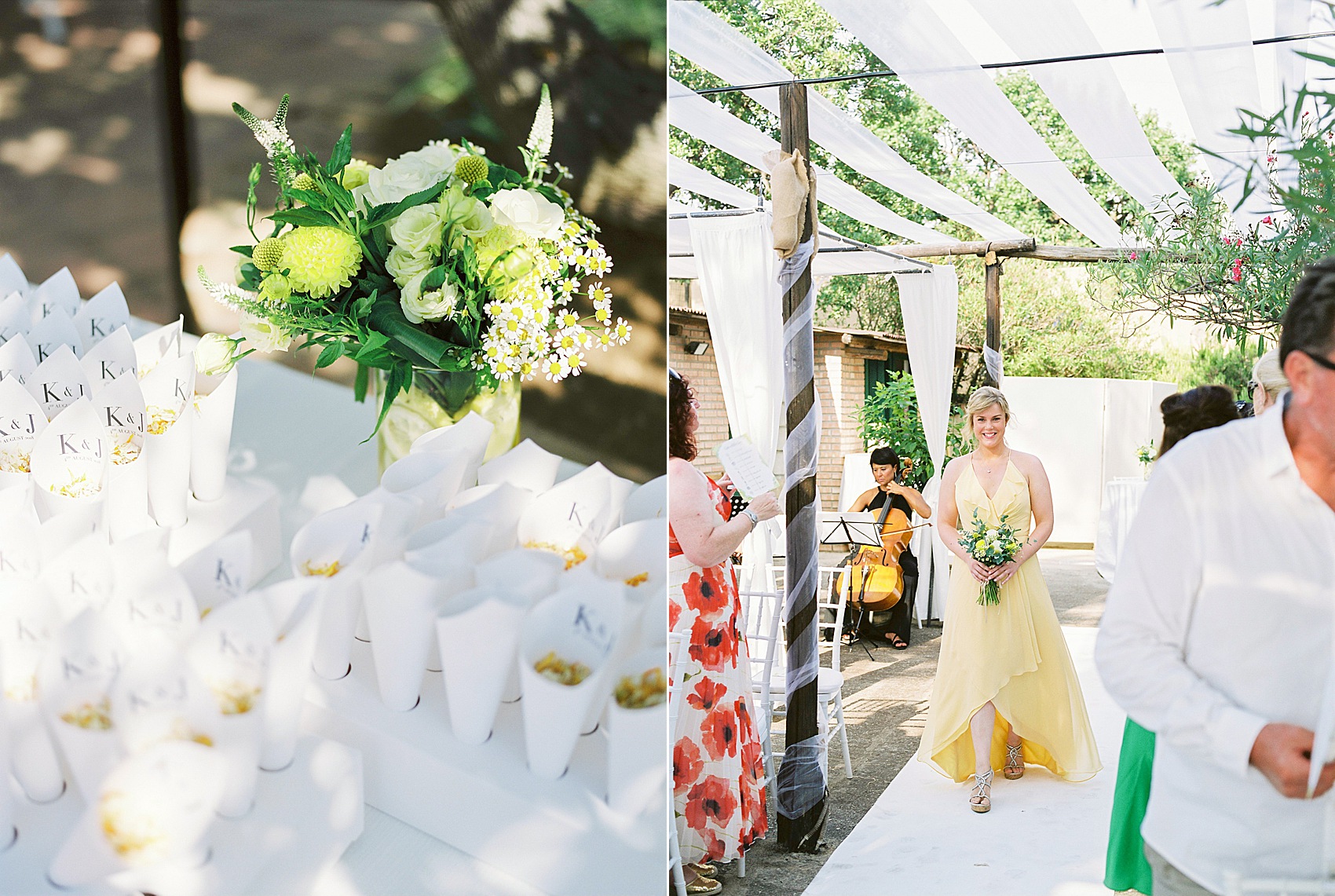 Pregnant bride Il Faro Wedding Italy  - A Spectacular Cliff-Top + Sea View Wedding at Il Faro in Italy, with a Pregnant Bride in a Grecian Inspired Dress