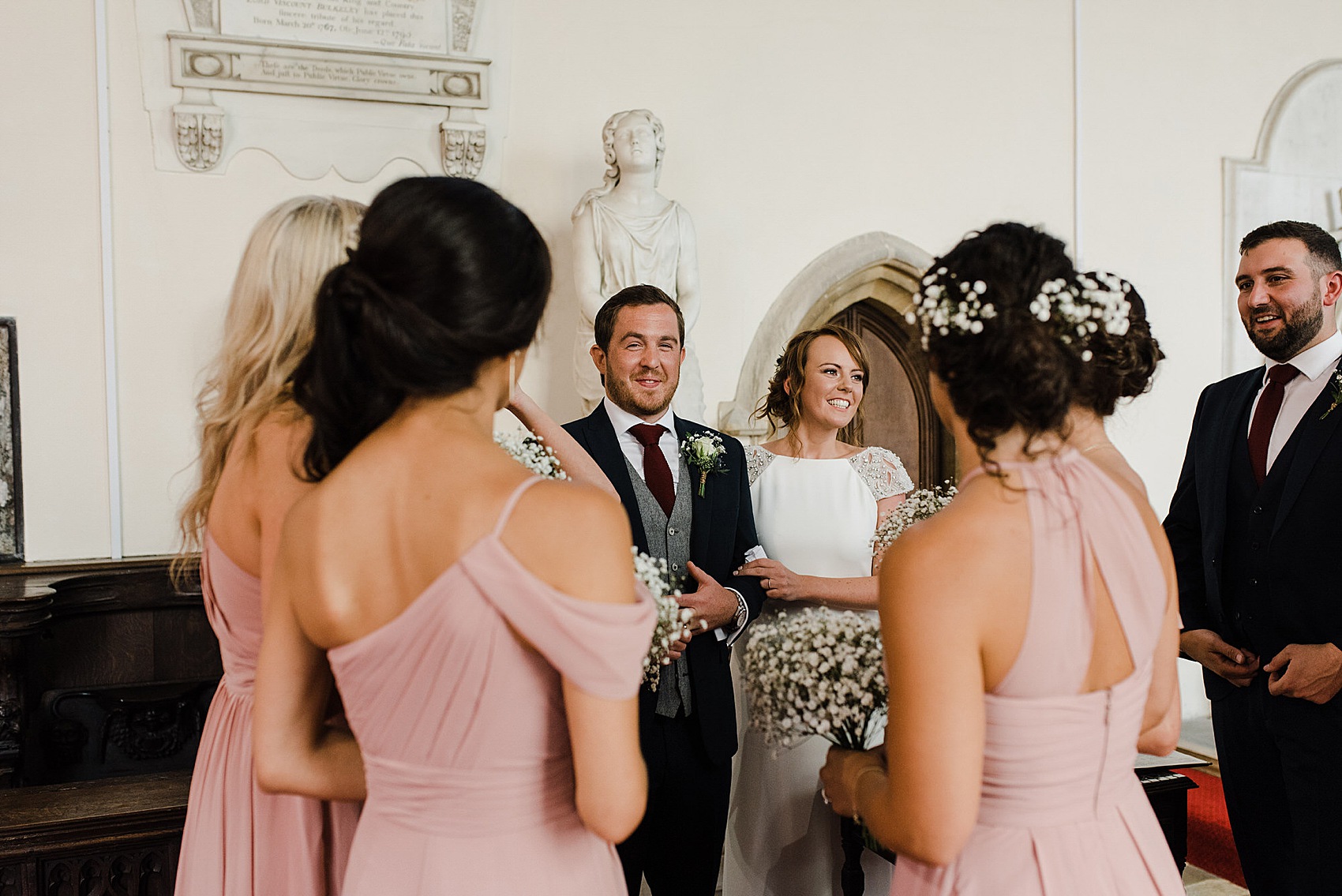 Pronovias cap sleeve dress Anglesey wedding 31 - Pronovias Elegance for a Modern, Coastal Country House Party Wedding on the Isle of Anglesey Pronovias cap sleeve dress Anglesey wedding 31