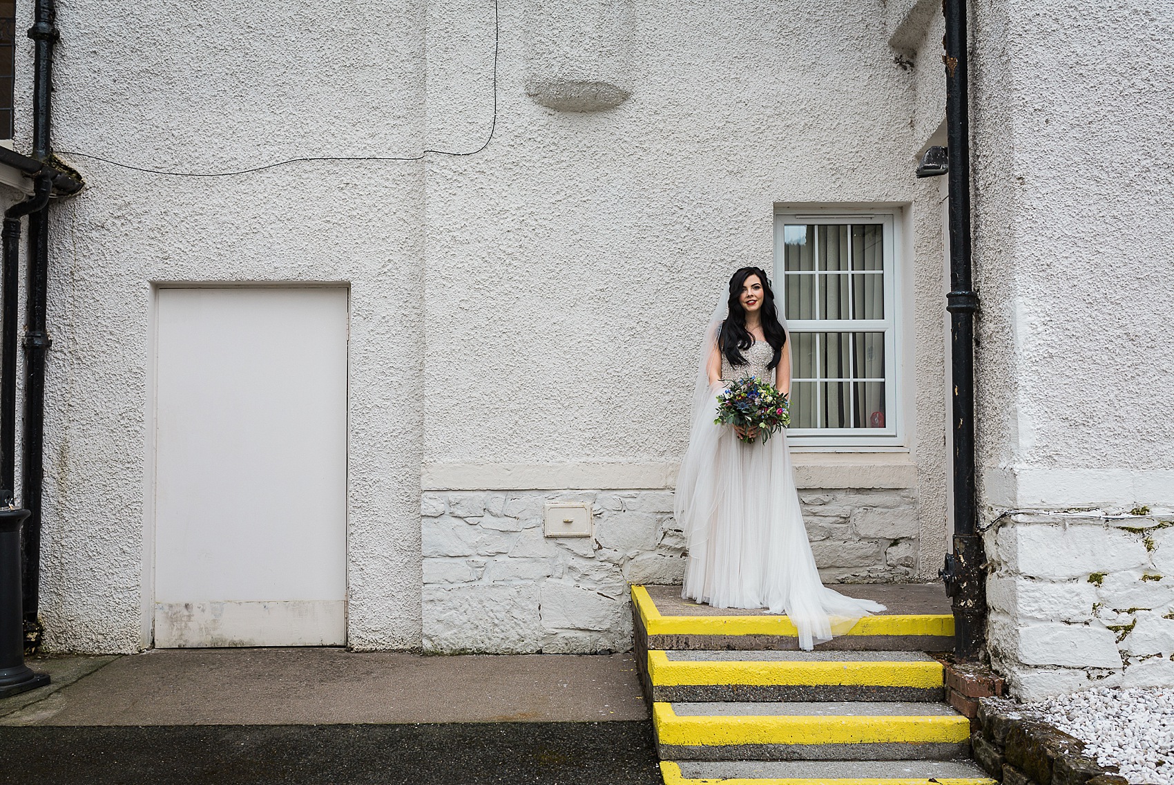 Sottero and Midgley dress whimsical village hall wedding Scotland 11