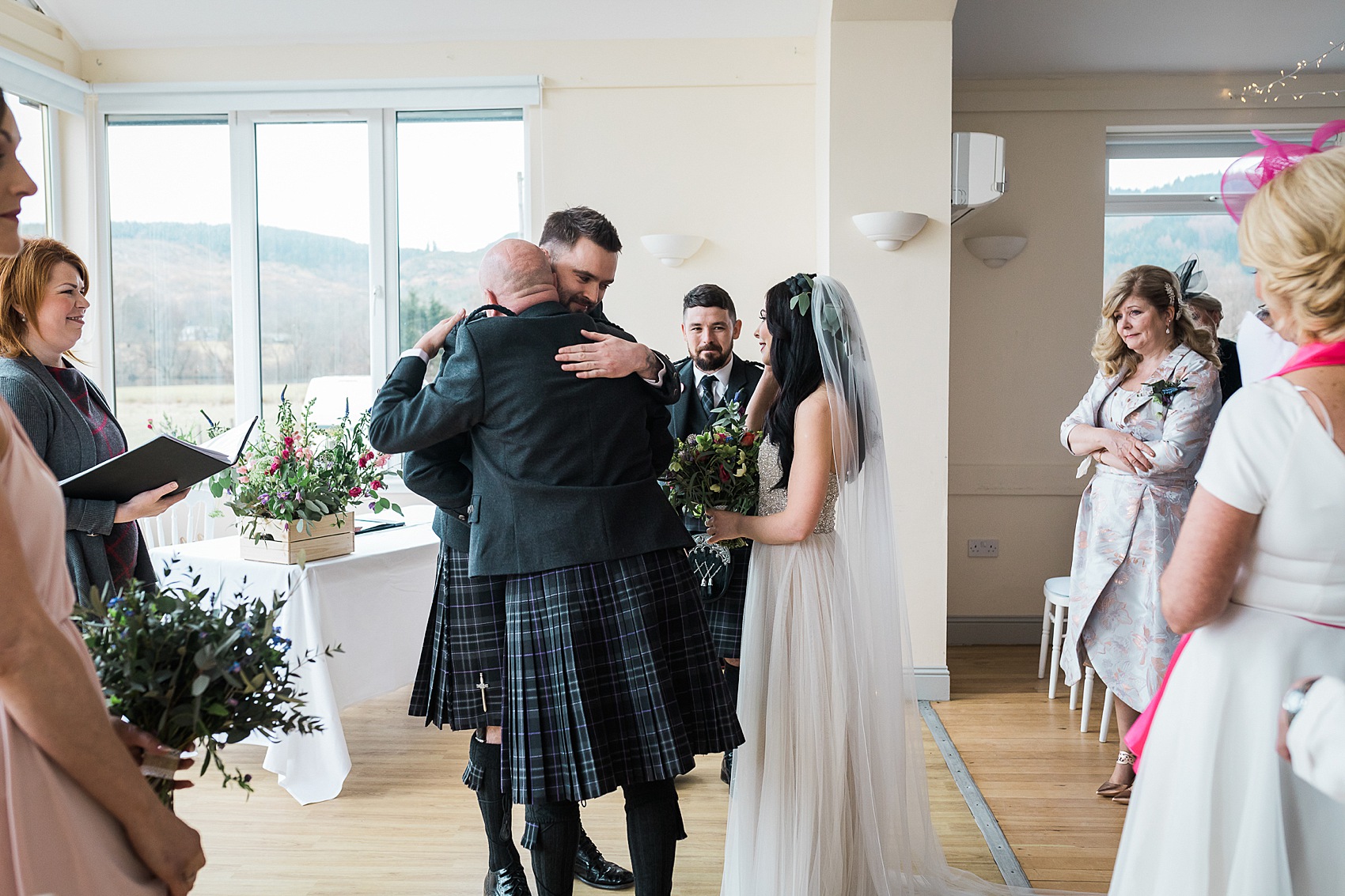 Sottero and Midgley dress whimsical village hall wedding Scotland  - A Humanist, Village Hall, Whimsical Wedding in Scotland with Fresh Oysters + Sottero & Midgley Bride