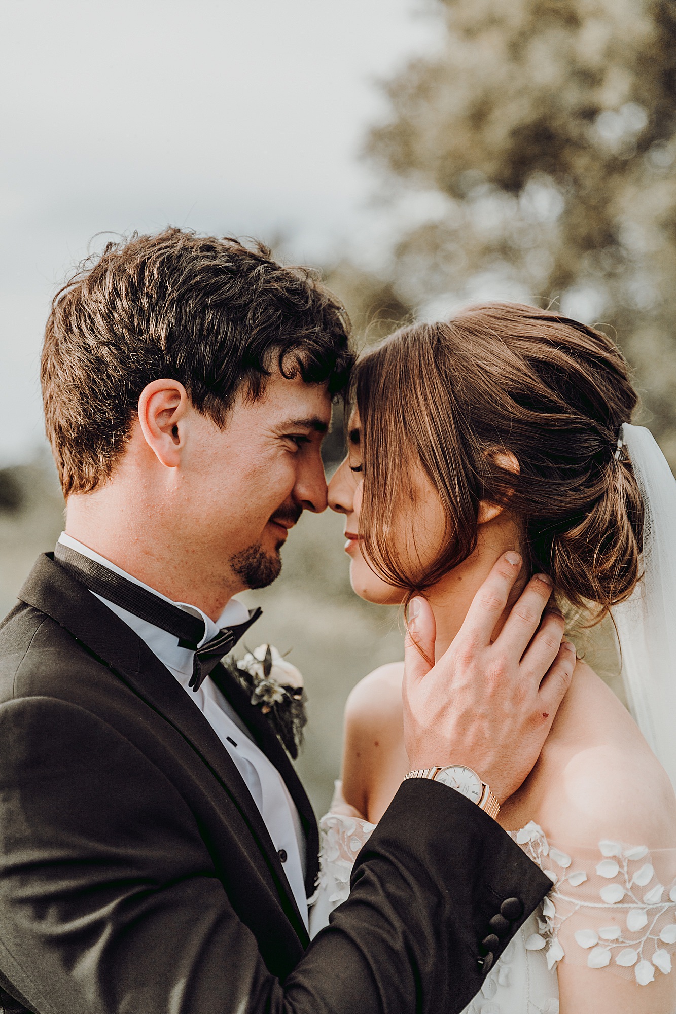 Stephanie Allin romantic Tithe Barn wedding Hampshire  - An Ethereal Stephanie Allin Dress and Veil for a Romantic, Black Tie Barn Wedding in Hampshire