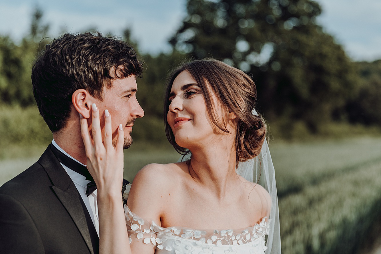 Stephanie Allin romantic Tithe Barn wedding Hampshire  - An Ethereal Stephanie Allin Dress and Veil for a Romantic, Black Tie Barn Wedding in Hampshire