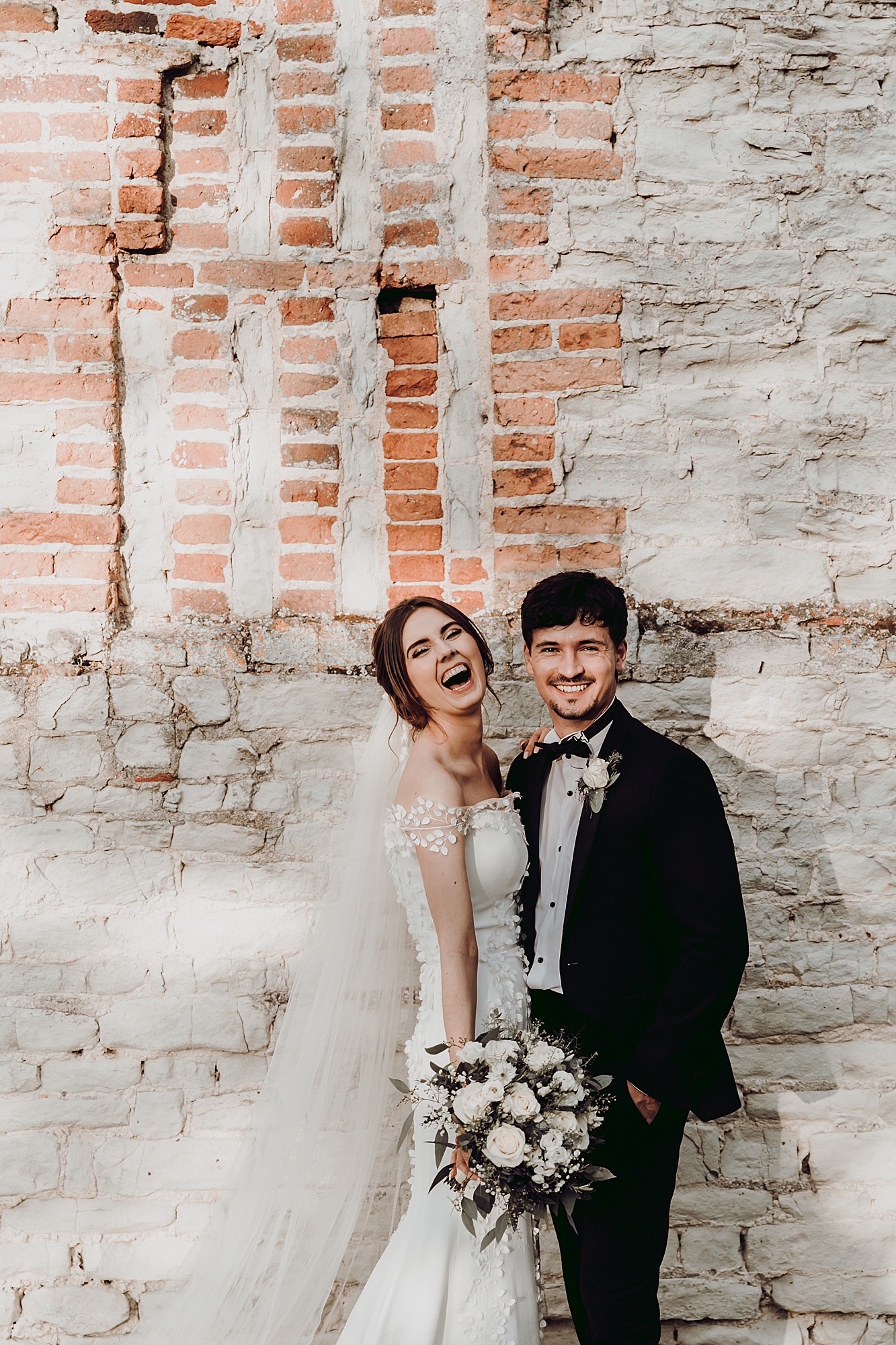 Stephanie Allin romantic Tithe Barn wedding Hampshire  - An Ethereal Stephanie Allin Dress and Veil for a Romantic, Black Tie Barn Wedding in Hampshire