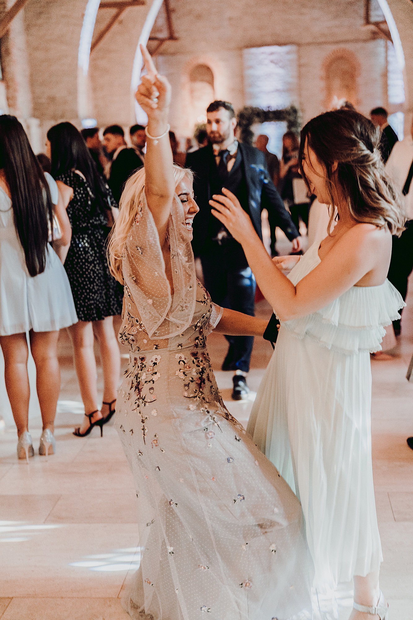 Stephanie Allin romantic Tithe Barn wedding Hampshire  - An Ethereal Stephanie Allin Dress and Veil for a Romantic, Black Tie Barn Wedding in Hampshire