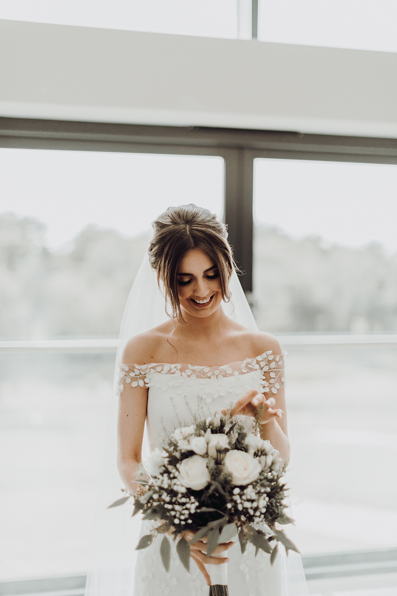 Stephanie Allin romantic Tithe Barn wedding Hampshire  - An Ethereal Stephanie Allin Dress and Veil for a Romantic, Black Tie Barn Wedding in Hampshire