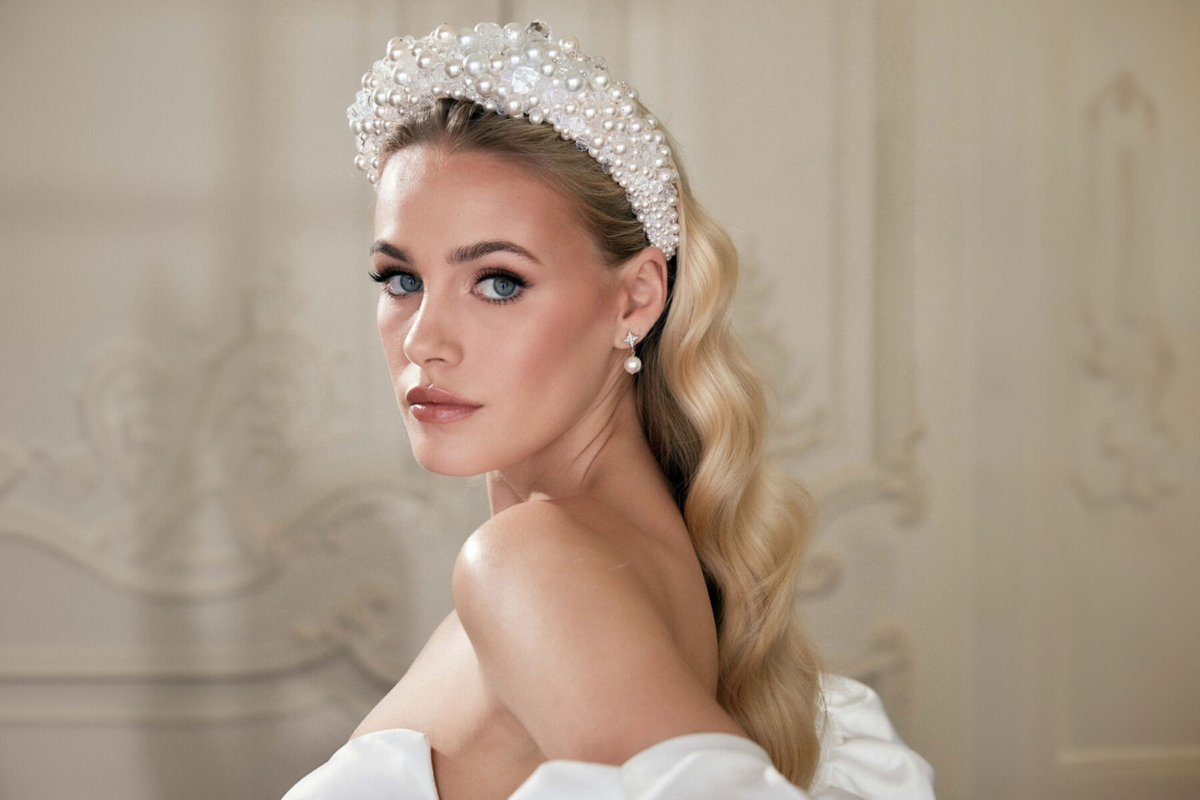 Victoria Percival bridal headpieces and accessories - pearl headband