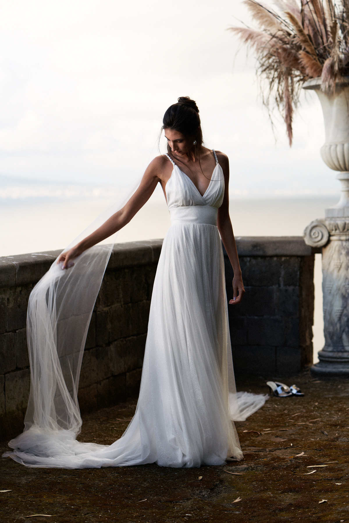 Villa Astor destination wedding venue Southern Italy 42 - Soft, Sensuous + Feminine Bridal Editorial in an Ancient Italian Villa Villa Astor destination wedding venue Southern Italy 42
