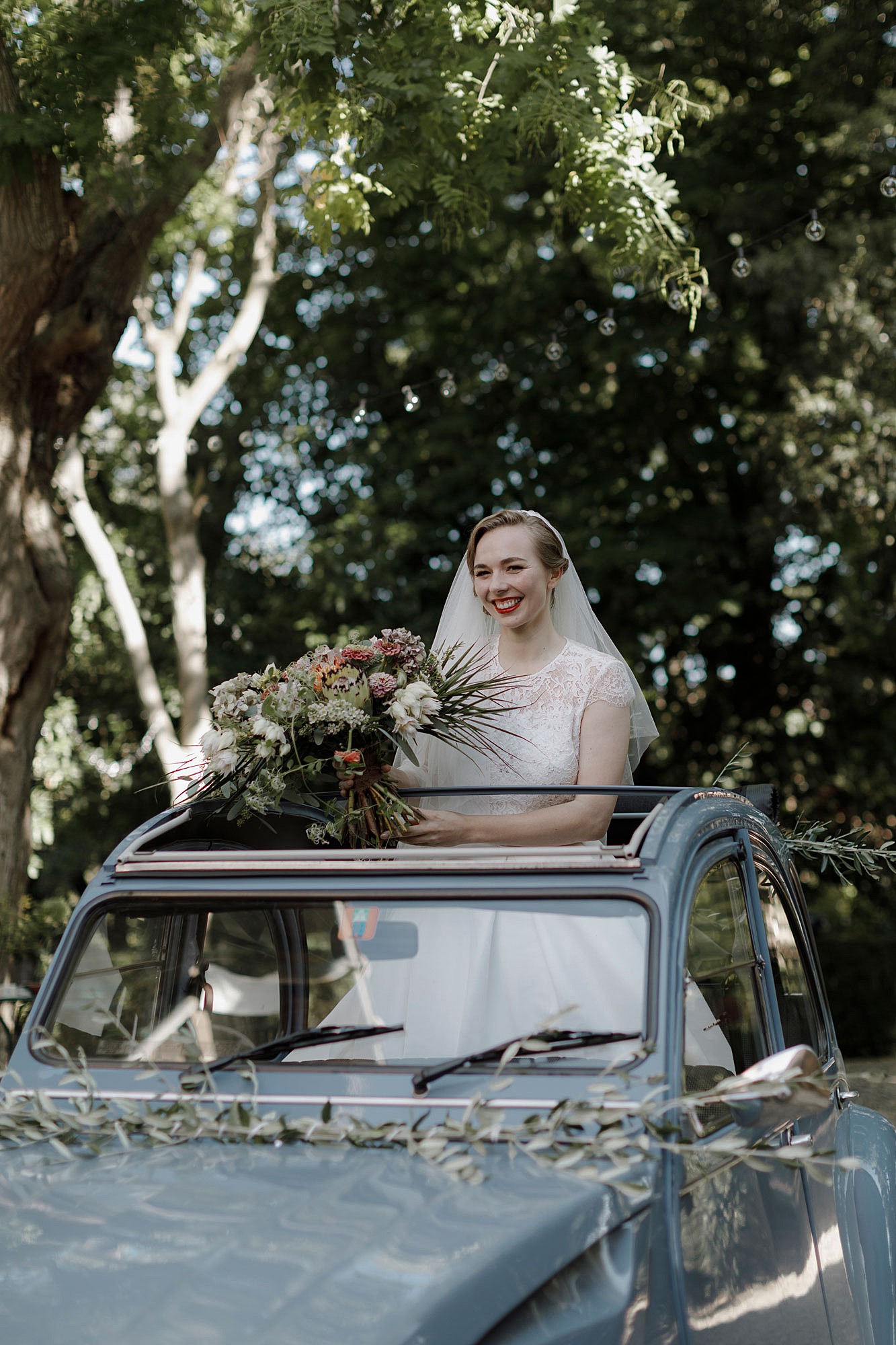 Vintage dress glamorous Italian wedding  - An Old Glamour + Nature Inspired Wedding in Italy with a Bride in Pin Curls + Two Vintage Dresses