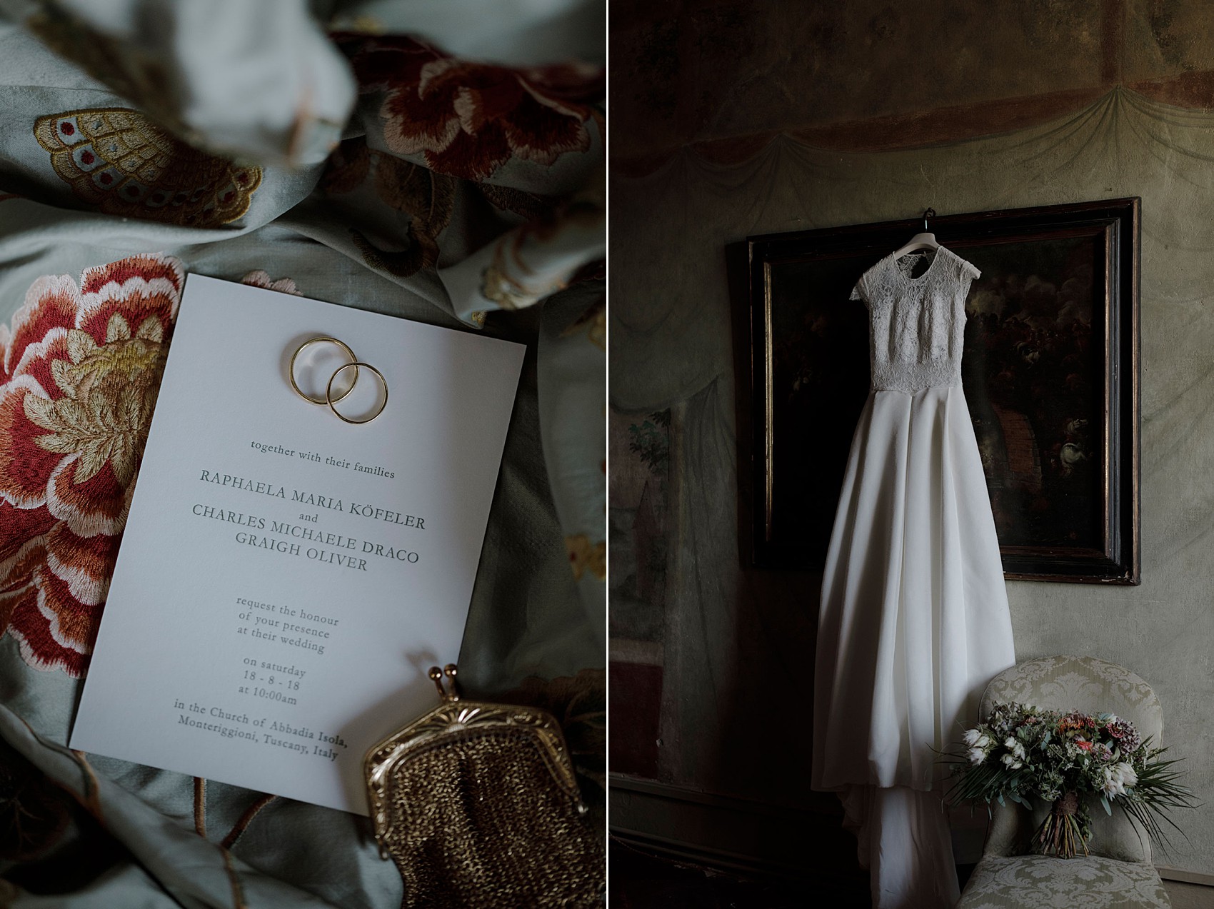 Vintage dress glamorous Italian wedding  - An Old Glamour + Nature Inspired Wedding in Italy with a Bride in Pin Curls + Two Vintage Dresses