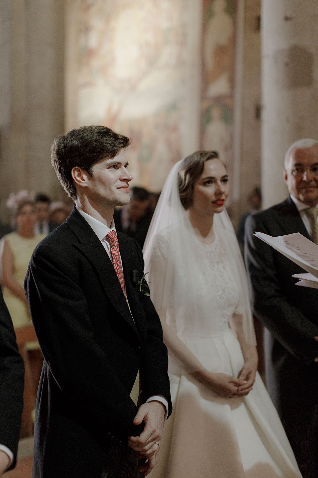 Vintage dress glamorous Italian wedding  - An Old Glamour + Nature Inspired Wedding in Italy with a Bride in Pin Curls + Two Vintage Dresses